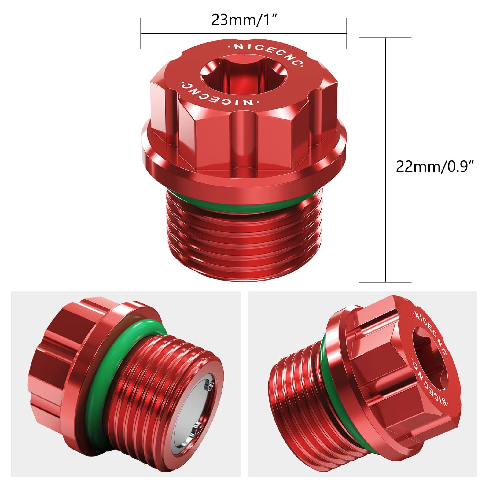 Vorne Hinten Differential Magnetische Öl Füllen Stecker Für Can-Am X3 Defender