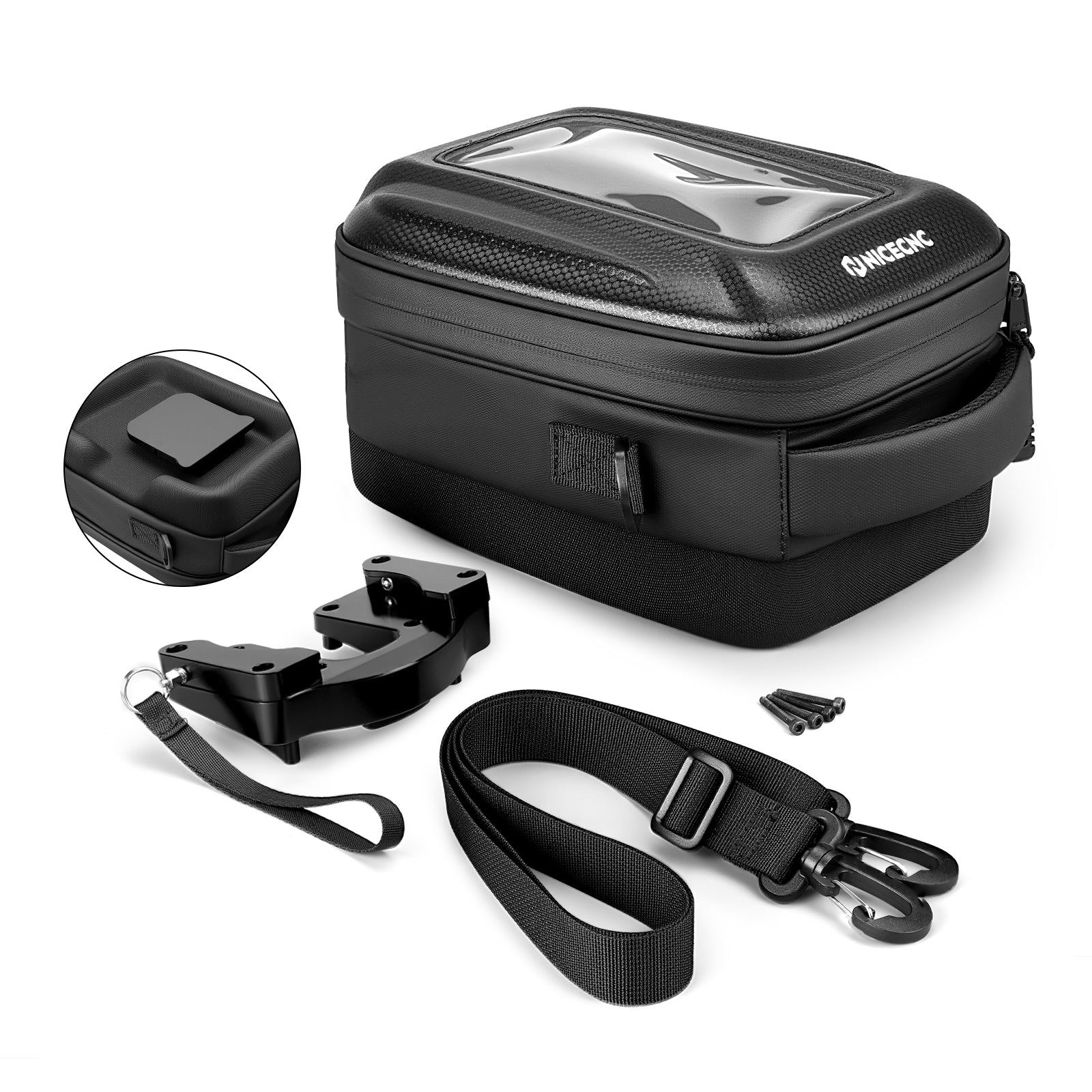 Tankrucksack mit Schnellverschluss und Push-Pull-Schließsystem für Yamaha Tenere 700 2019–2024