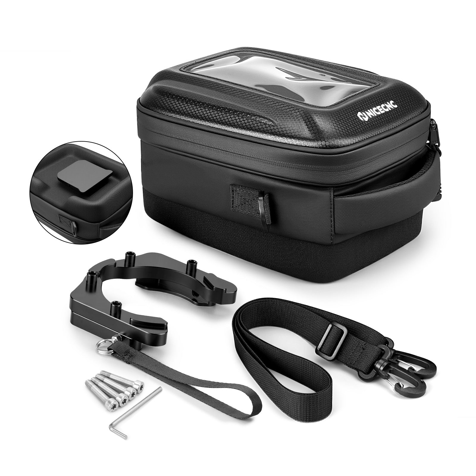 Schnellverschluss Motorrad Tanktasche für BMW R1250GS 2017-2024 – Push-Pull Verriegelung wasserdicht