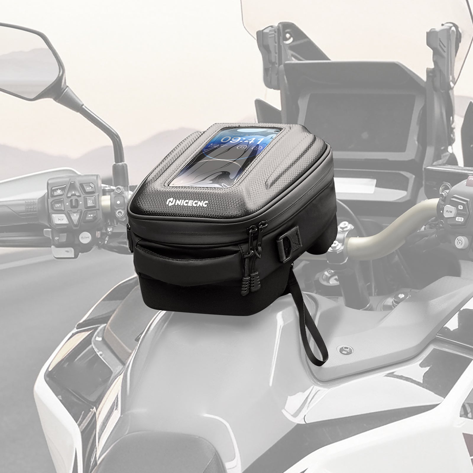 Schnellverschluss Motorrad Tanktasche für BMW R1250GS, Yamaha Tenere 700, Honda Africa Twin CRF1100L