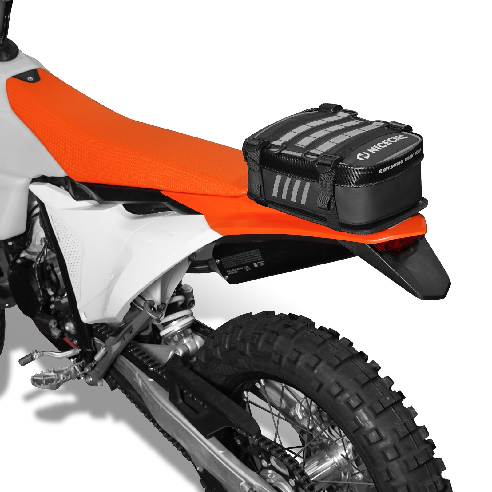 Universal Motorcycle Rear Fender Bag with Tool Roll Bag For Dirt Bike
