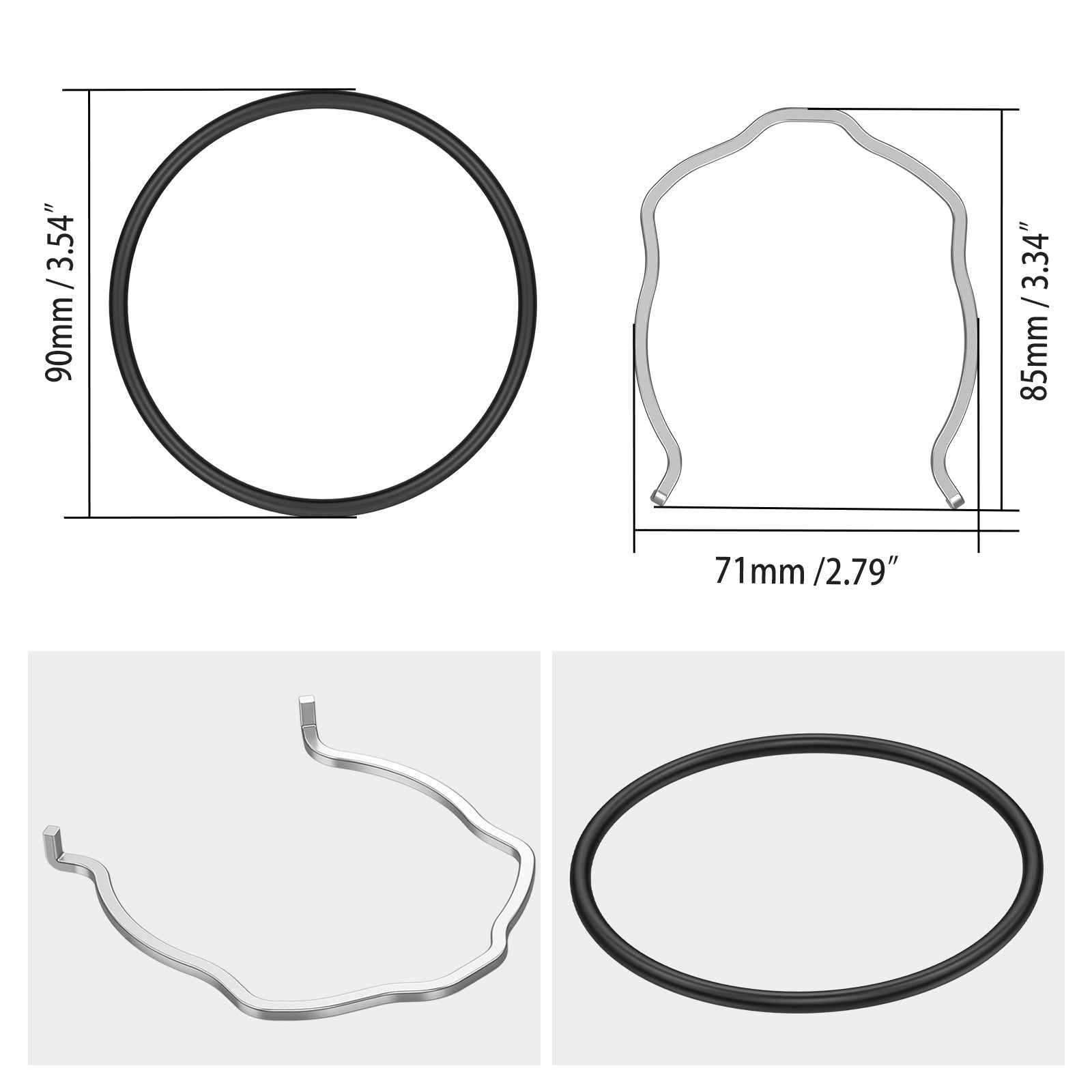 Ladung Rohr Drosselklappengehäuse C-Clip & O-Ring Für BMW N54 N55 Motor