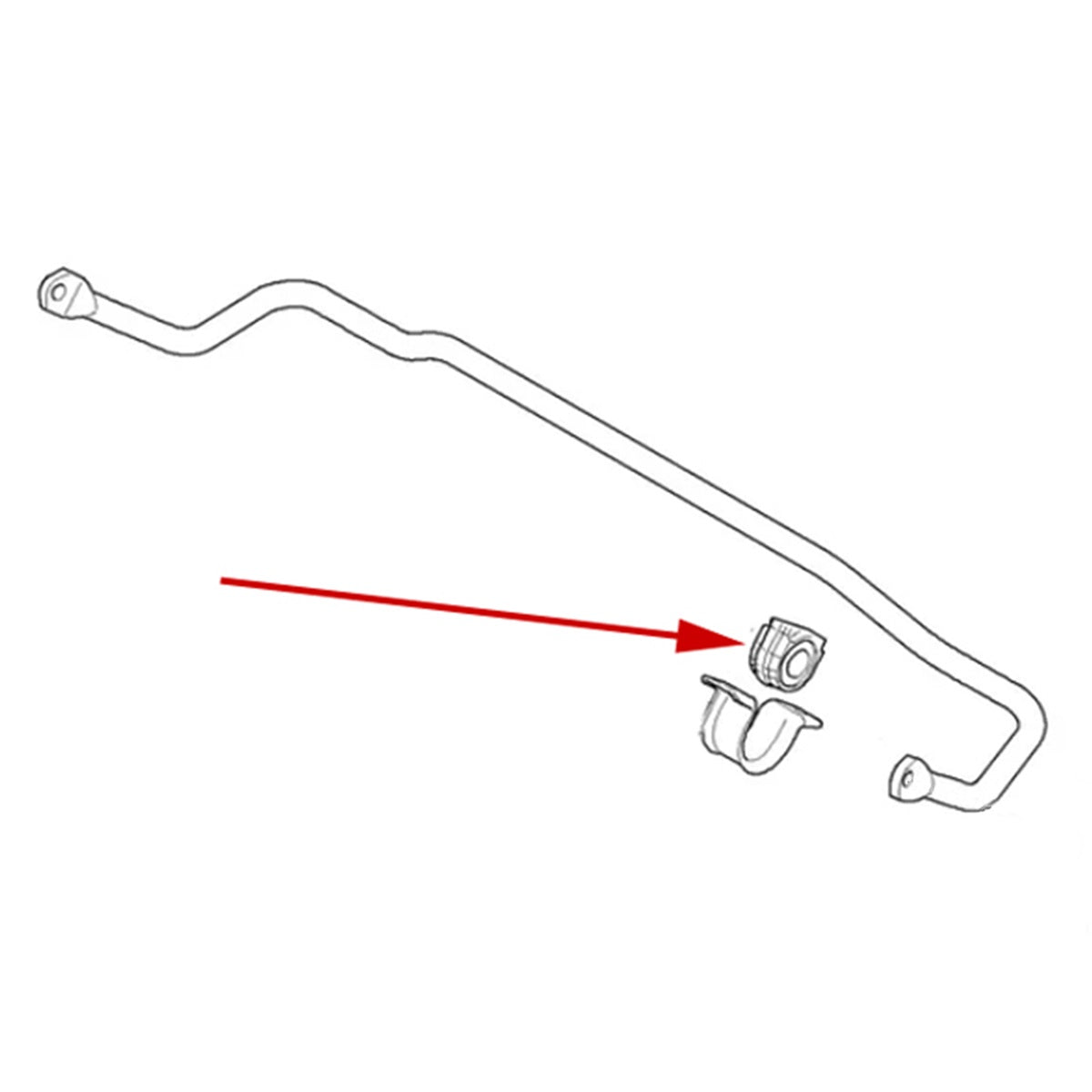 Vordere Stabilisatorstange Polybuchse für BMW E46 1999-2006