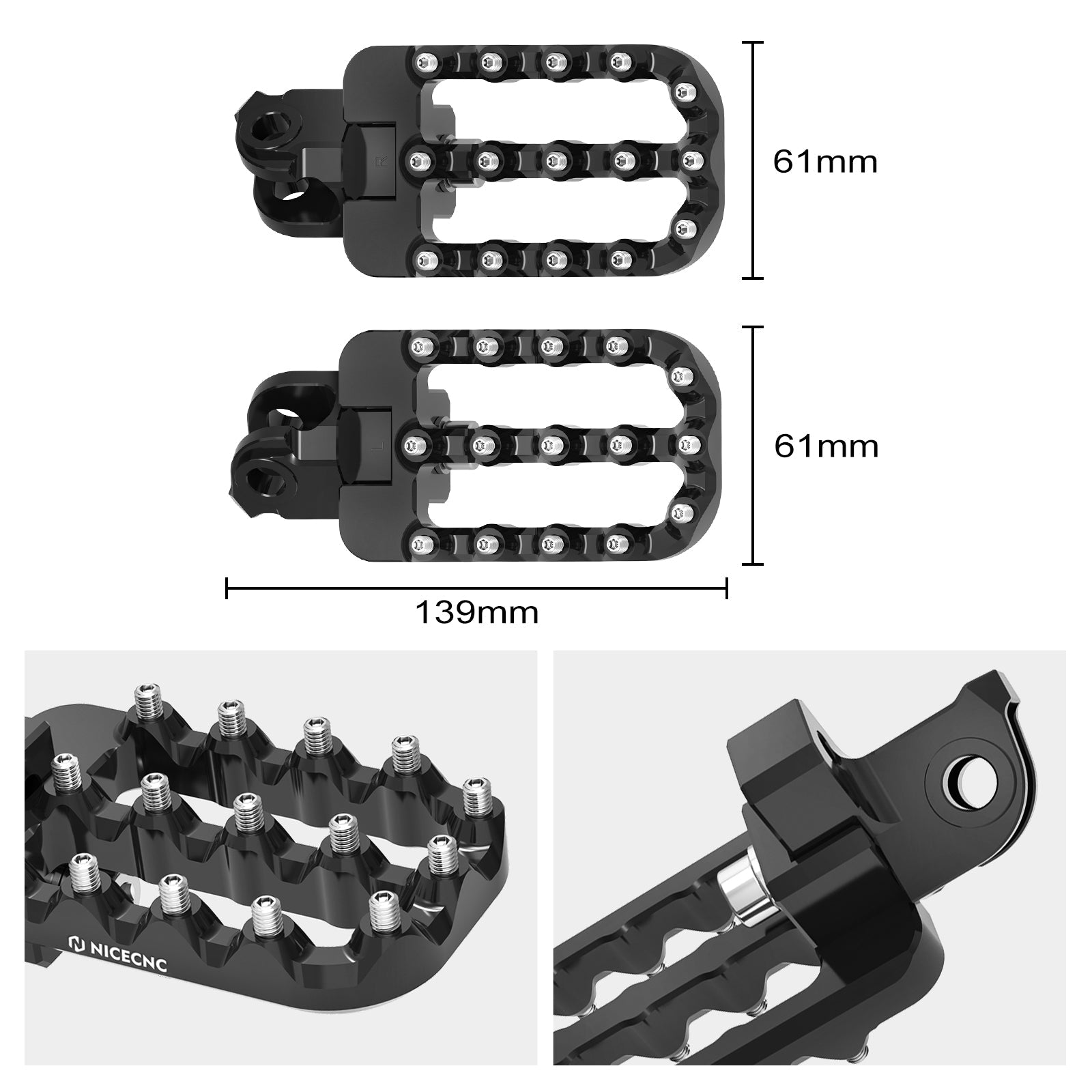 Einstellbare 20mm Untere Fußrasten Für Husqvarna 701 Enduro SM Norden 901