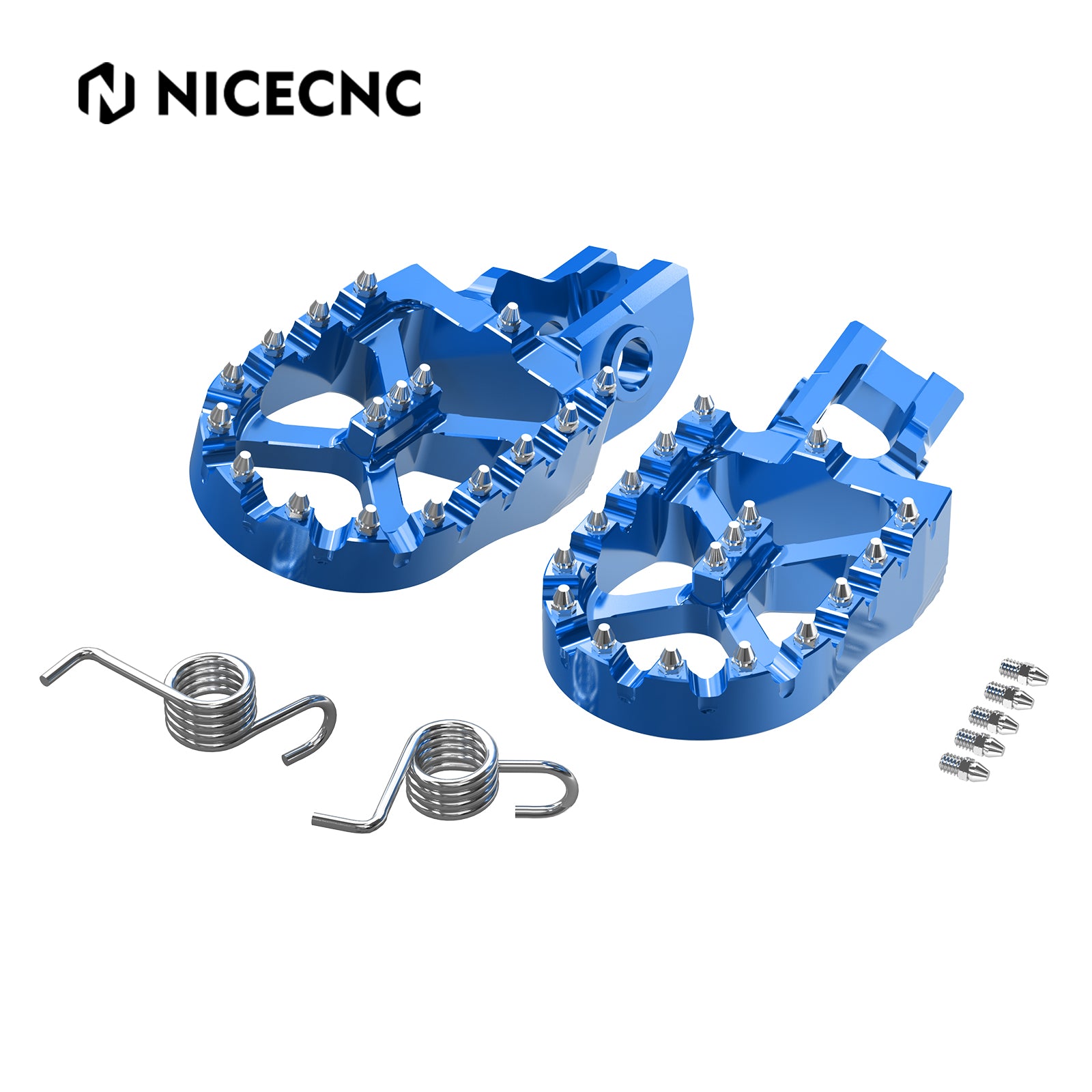 57 mm CNC-gefräste breite Fußrasten für Husqvarna 125-501 TX/FX/TC/FC 17-22 TE/FE 17-23