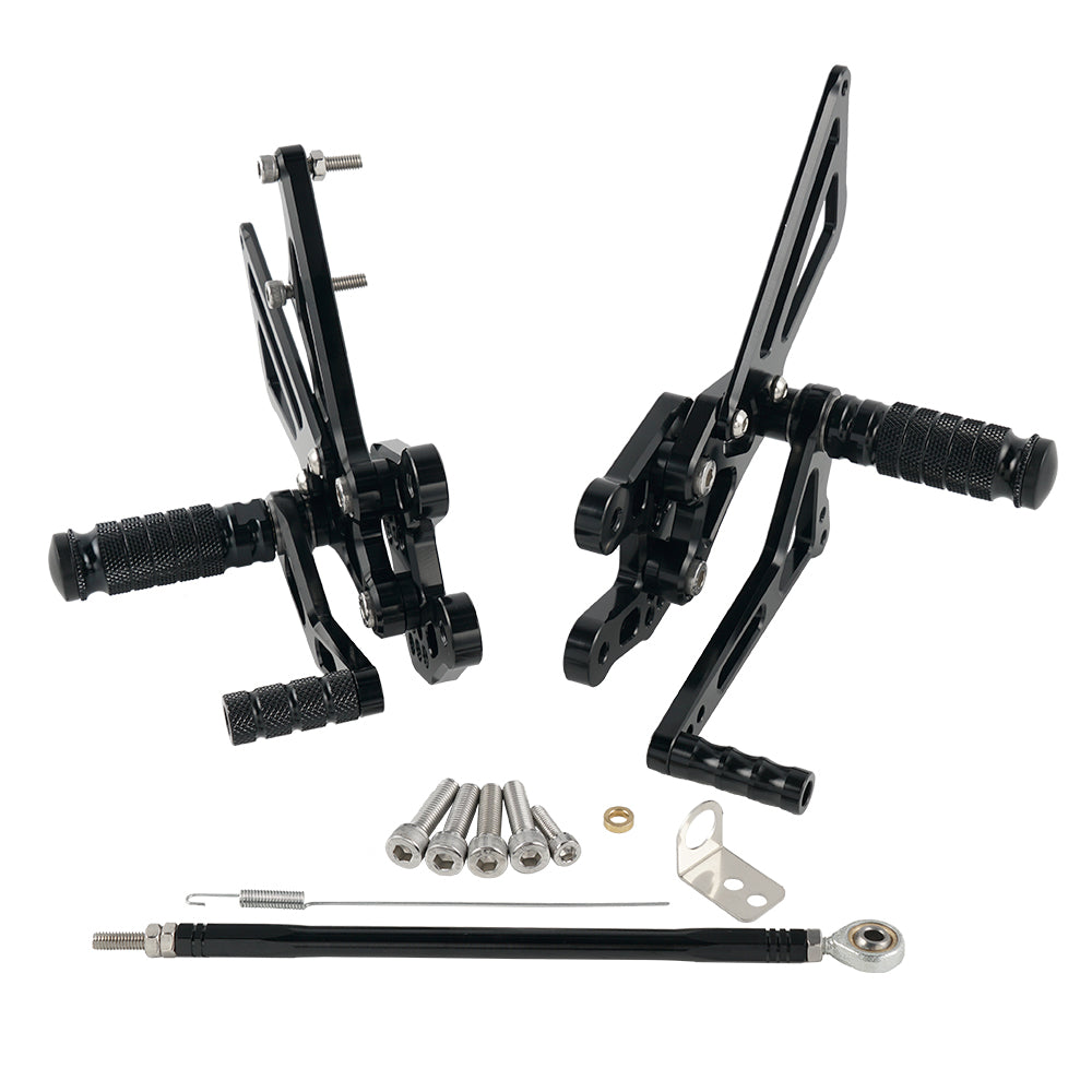 Racing Fußstütze Hinten Sets Fußrasten Einstellbar Für Suzuki GSXR1000 K7/8 2007-2008