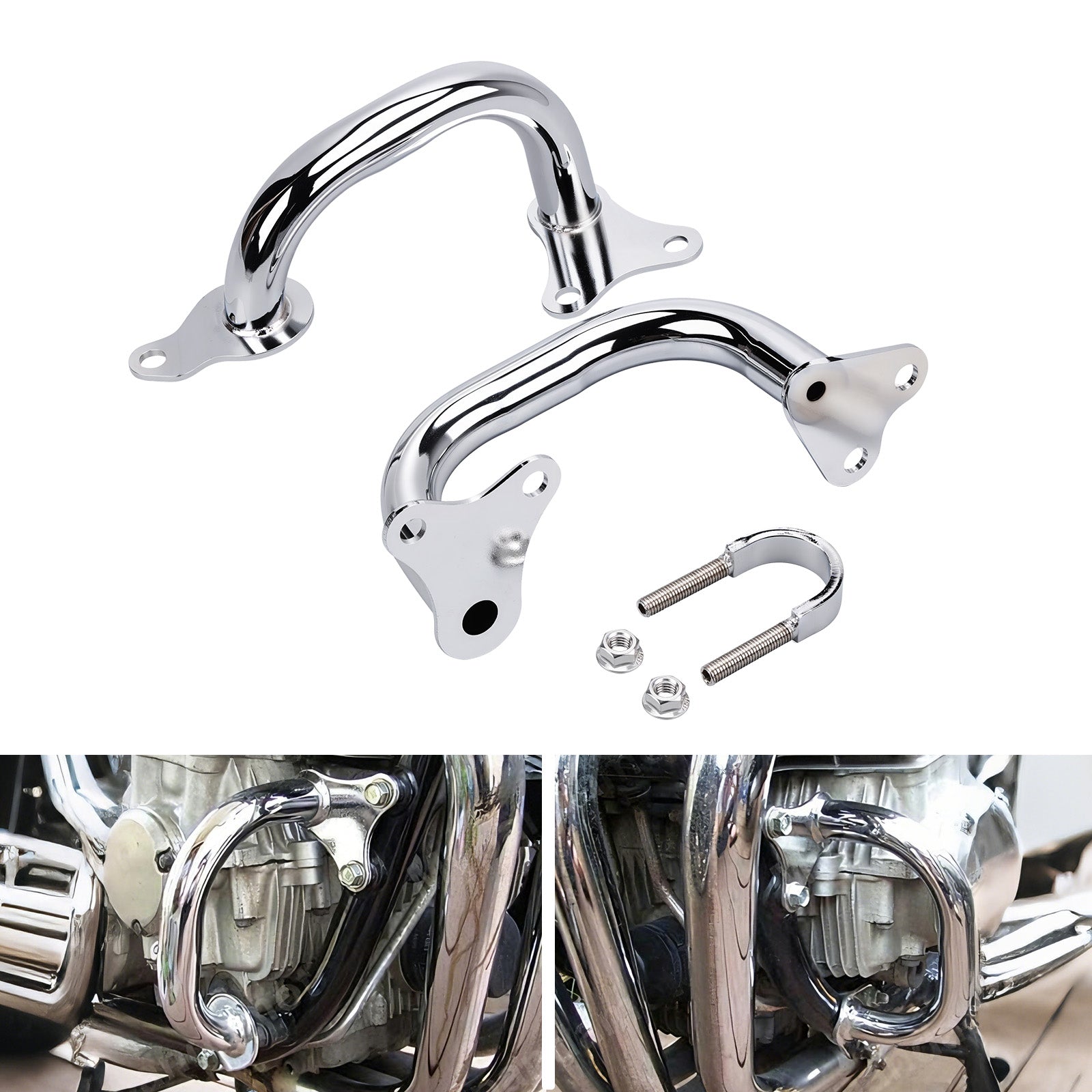 Links und rechts Motor Crash Bars Guards Stoßstange Für Honda Nighthawk 750 CB750 1992-2008