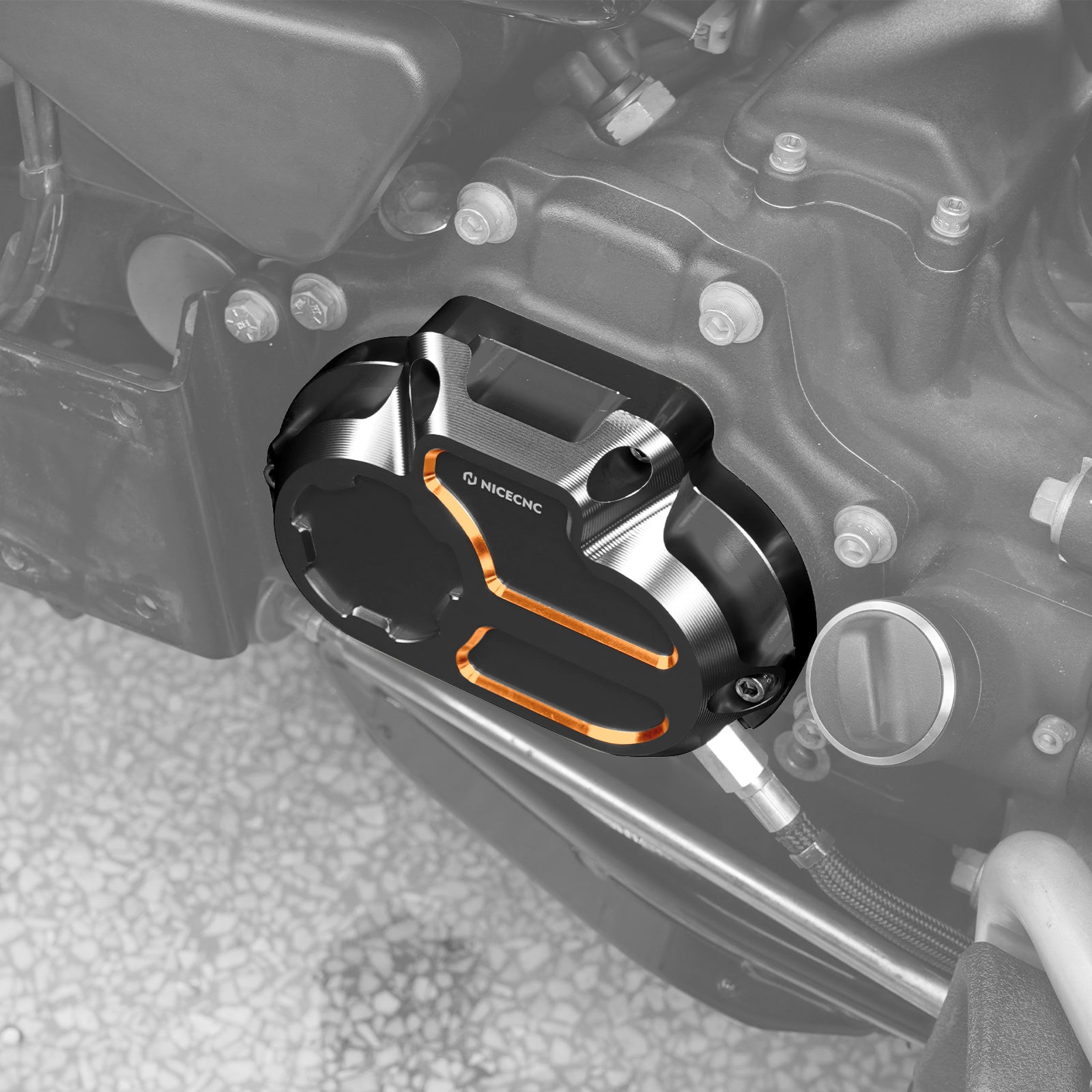 Getriebeseitenabdeckung für Harley Dyna Twin Cam Modelle 2006-2017