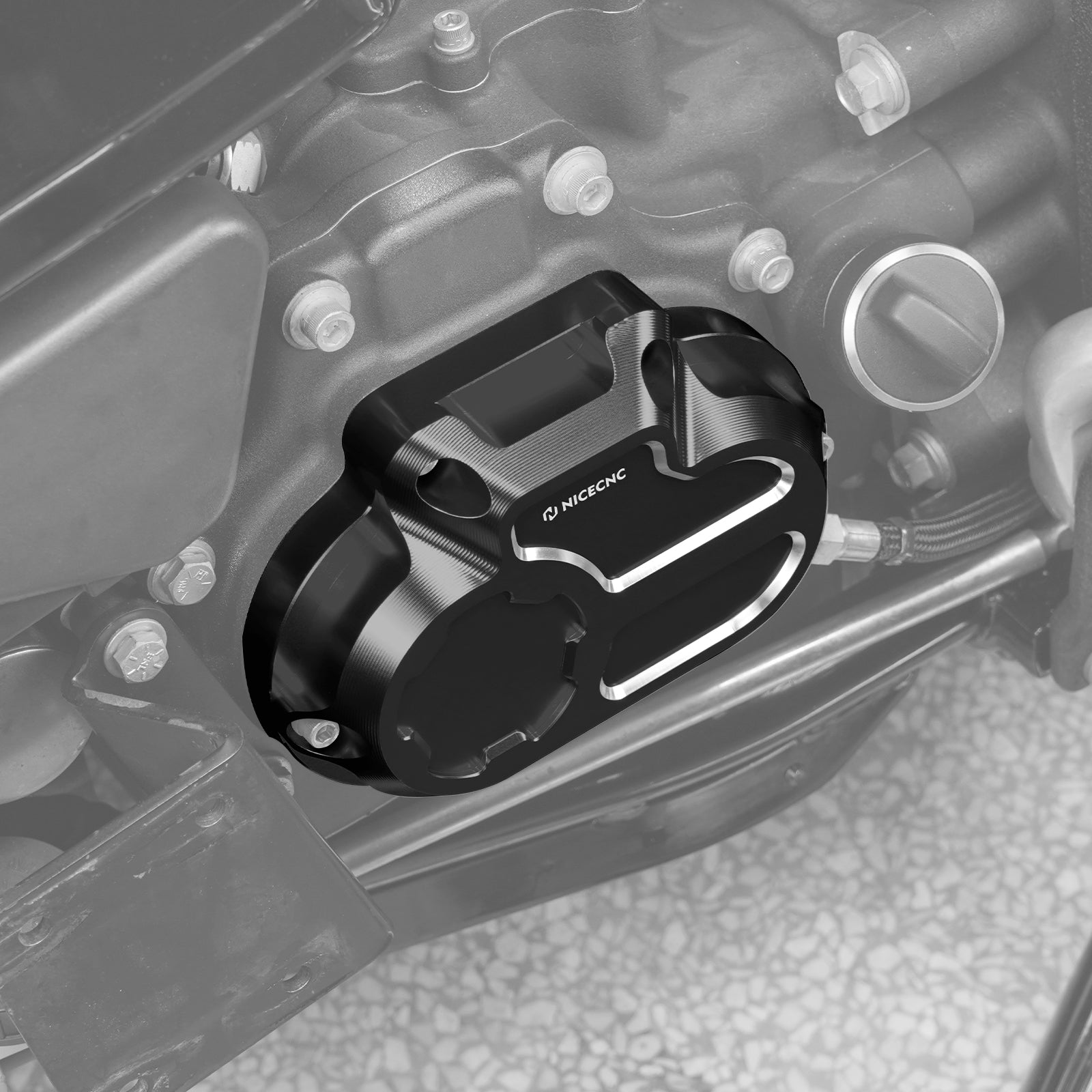 Getriebeseitenabdeckung für Harley Dyna Twin Cam Modelle 2006-2017