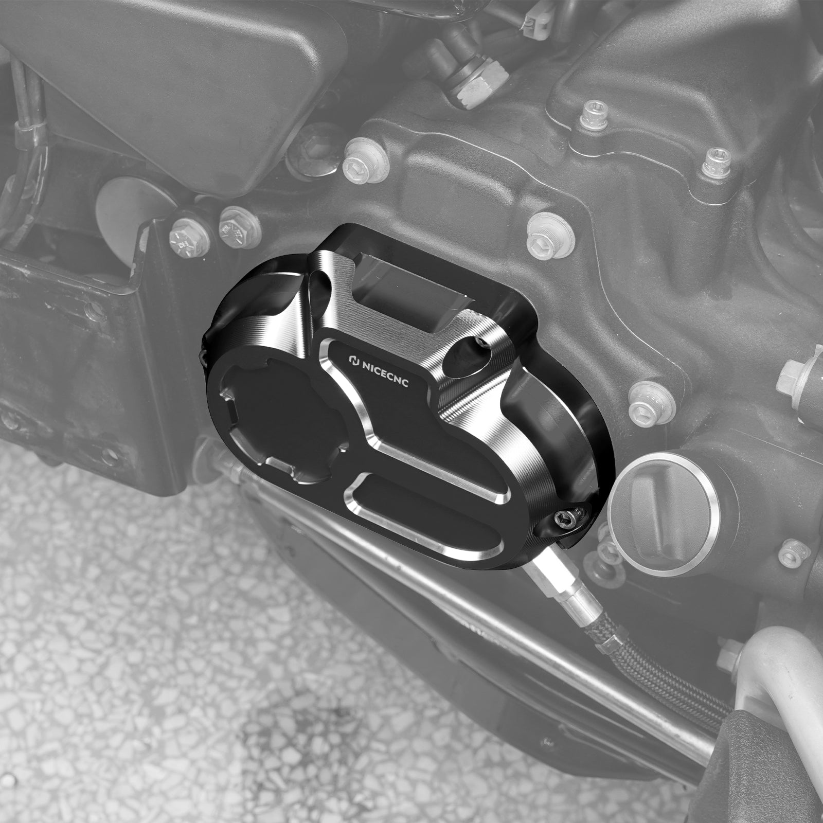 Getriebeseitenabdeckung für Harley Dyna Twin Cam Modelle 2006-2017
