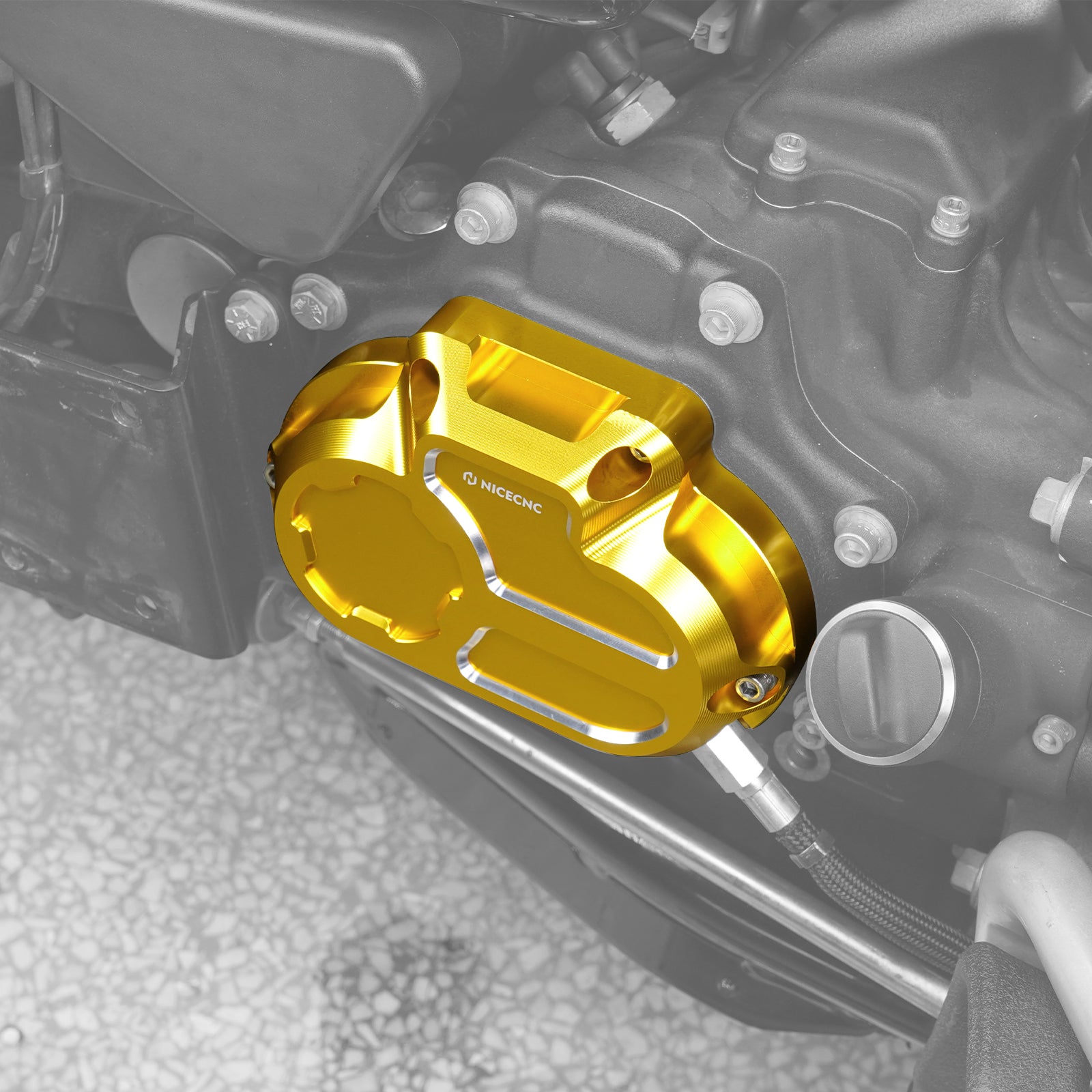 Getriebeseitenabdeckung für Harley Dyna Twin Cam Modelle 2006-2017