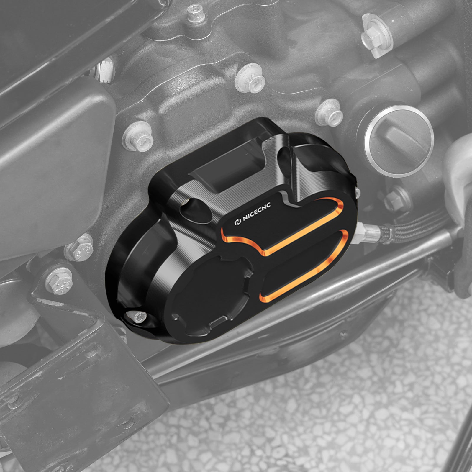 Getriebeseitenabdeckung für Harley Dyna Twin Cam Modelle 2006-2017