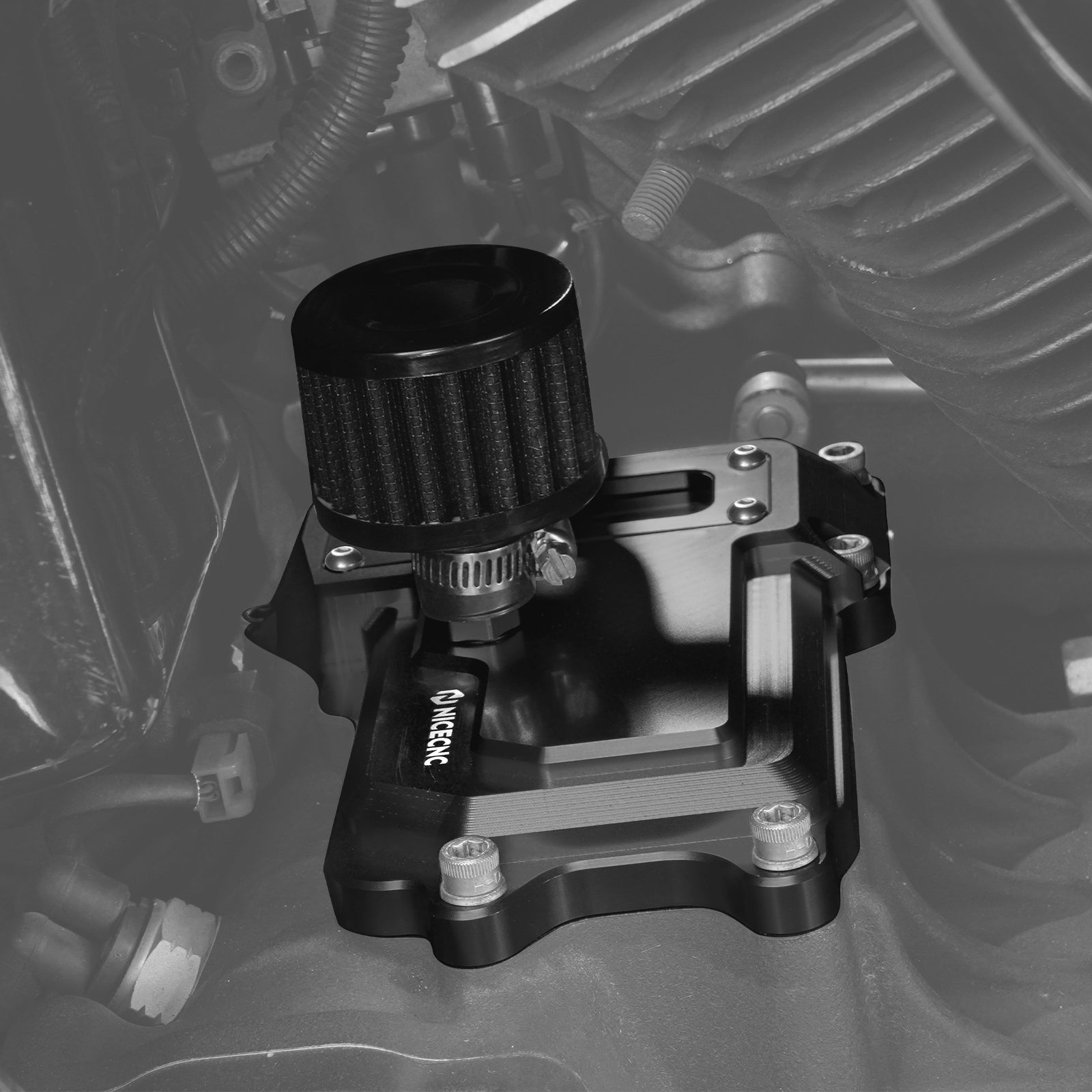 Transparente belüftete Getriebeabdeckung für Harley Dyna Twin Cam 2006–2017