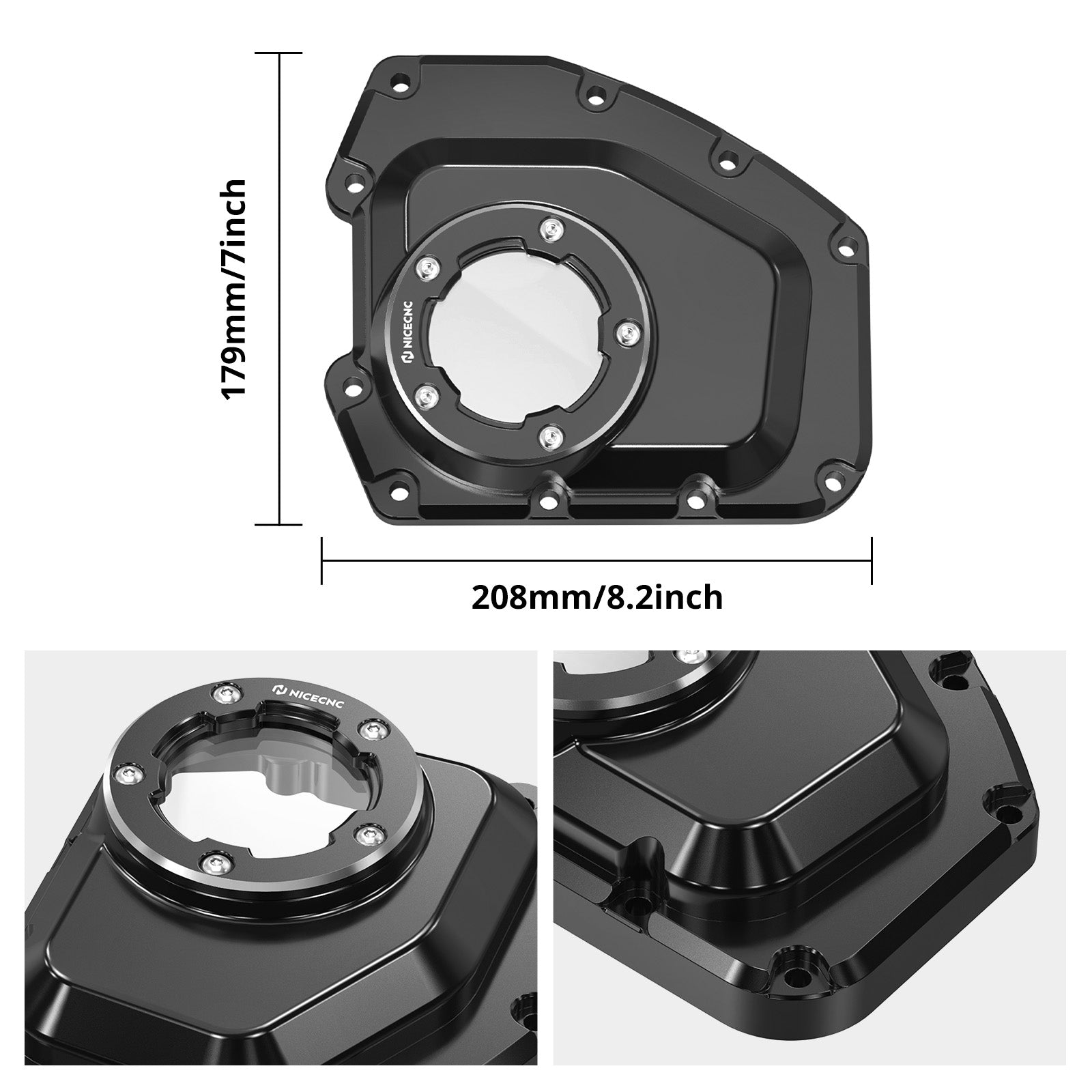 Transparente Nockenwellenabdeckung für Harley Road King Road Glide Street Glide 2001-2017