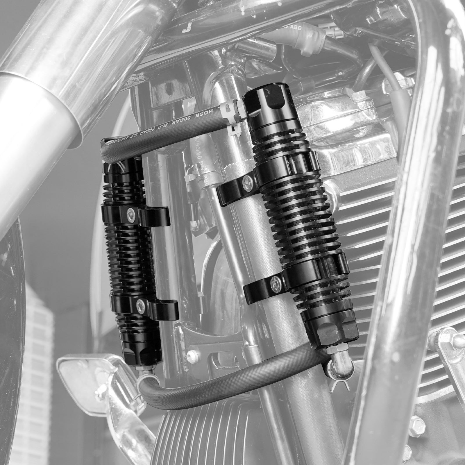Modulares Dual-Ölkühler-Kit für Harley Road King Street Glide Ultra Limited