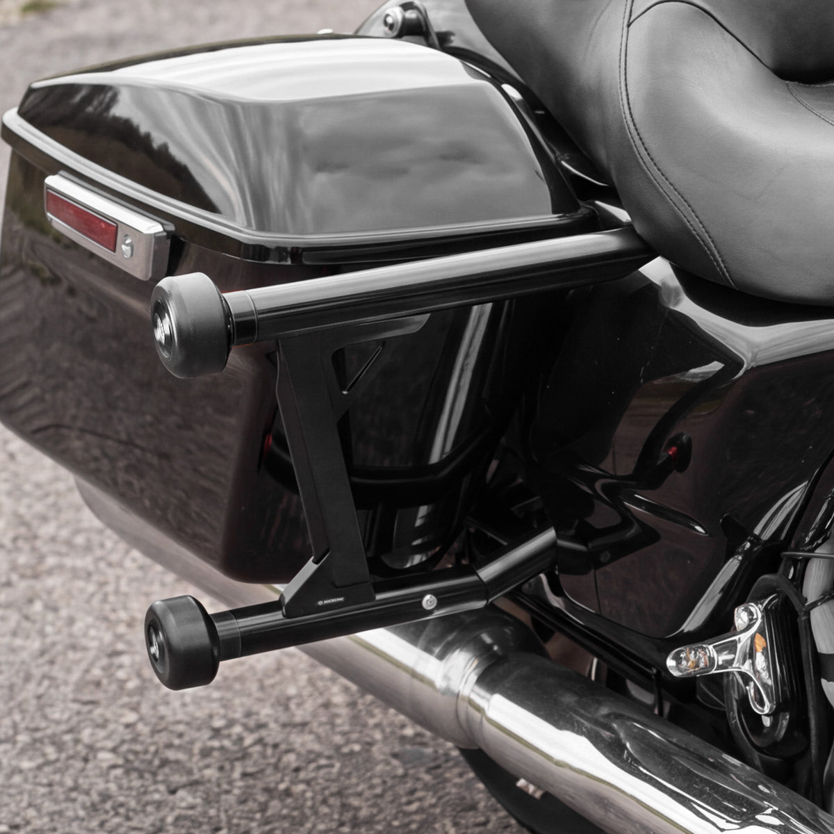 Hinterer Sturzbügel / Satteltaschenschutz für Harley Road King Electra Street Glide