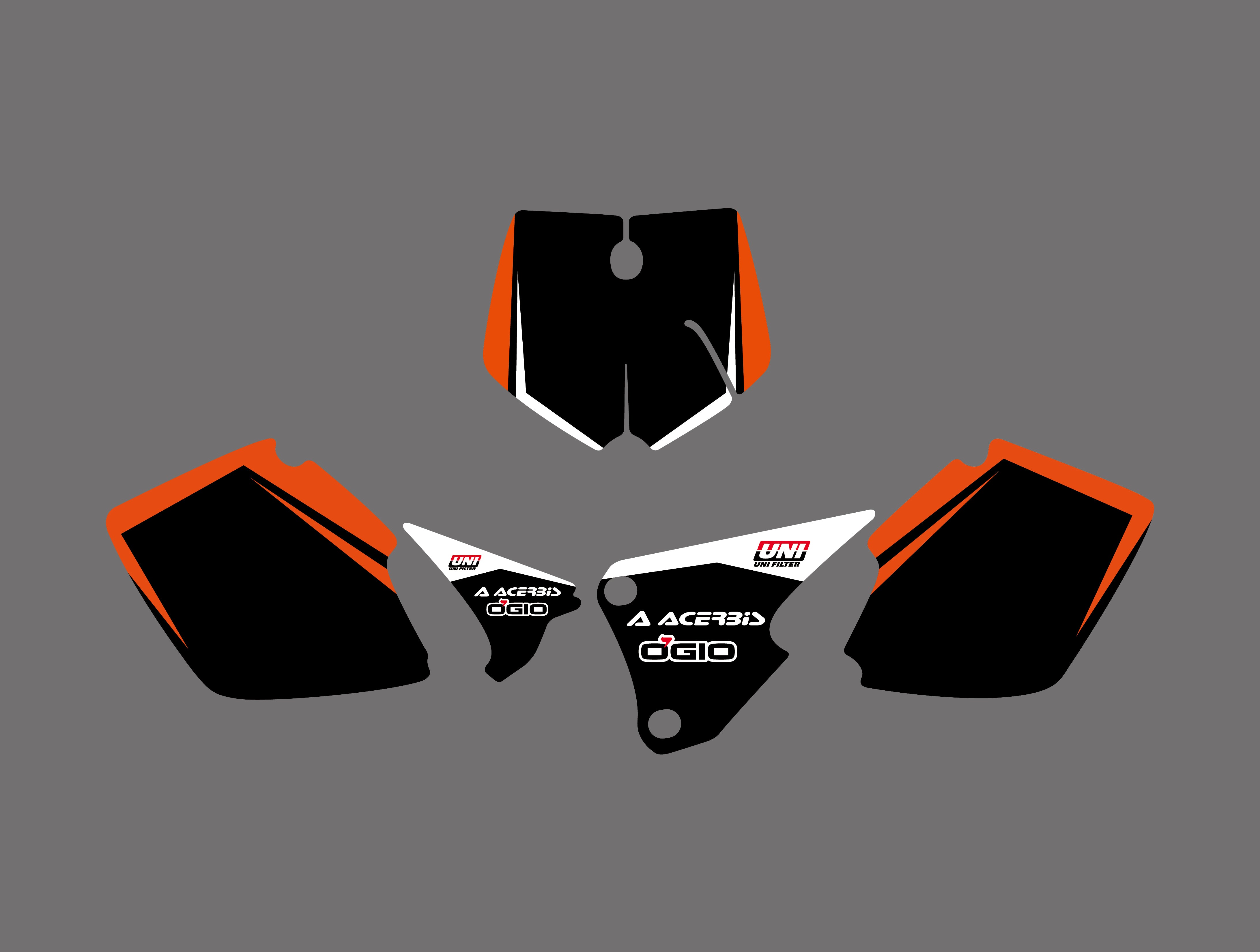 Motorrad-Team-Aufkleber mit voller Grafik für KTM SX 1998-2000