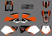 Motorrad Volle Grafik Hintergrund Aufkleber Aufkleber Kits für KTM SX 2001-2002