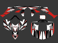 Team Graphics Hintergrund Aufkleber Kit für Honda TRX450R 2004-2016 ATV