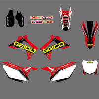 Motorrad Grafik Abziehbilder Aufkleber Für Honda CRF250 2014-2017 CRF450 2013-2016