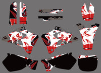 Motorrad-Team-Grafik-Hintergrund-Aufkleber-Set für YAMAHA YZ125/YZ250 1996-2001