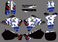 Motorrad-Team-Grafik-Hintergrund-Aufkleber-Set für YAMAHA YZ125/YZ250 1996-2001