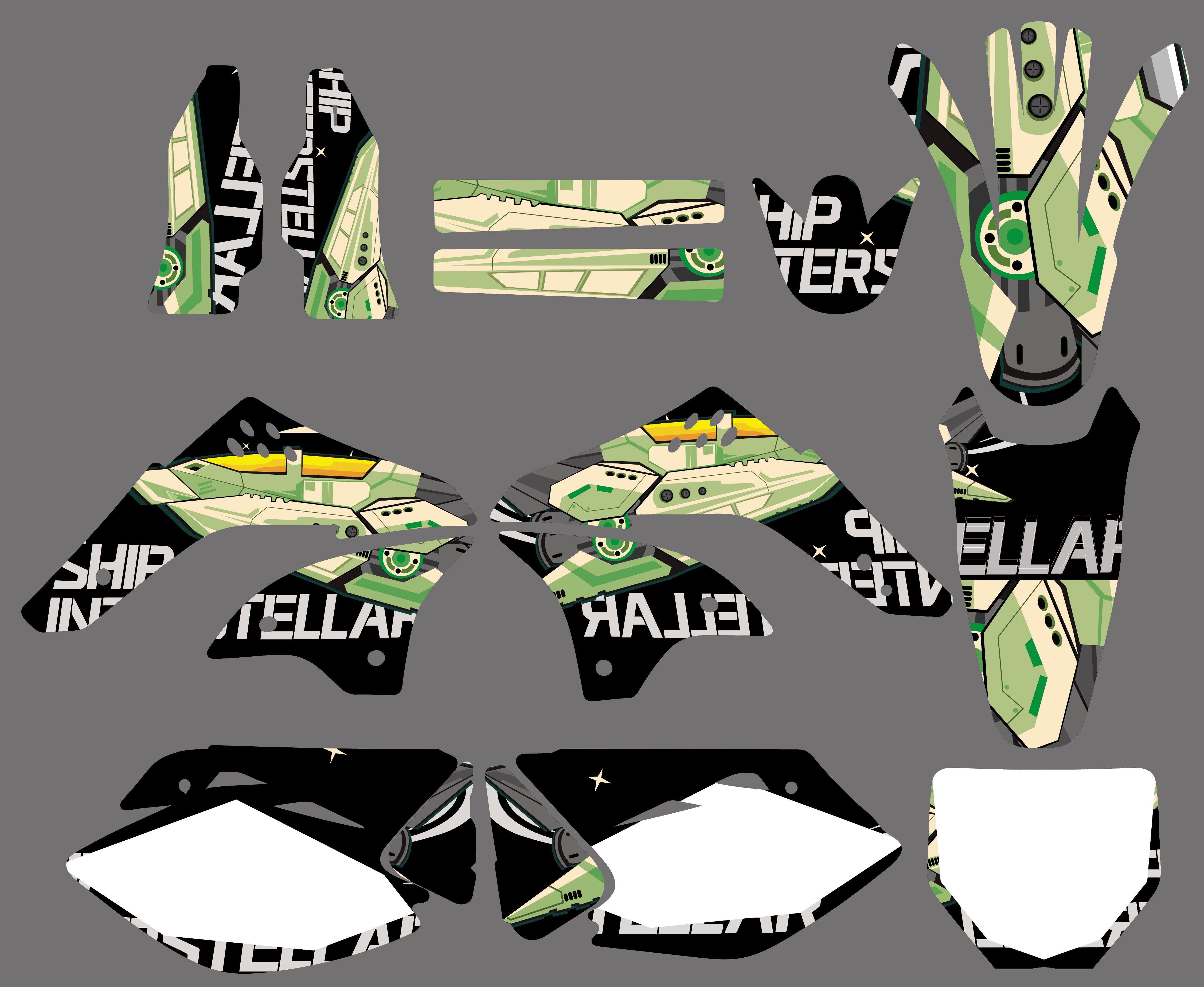 Kawasaki KX450F KXF450 06-08 Motorradgrafiken