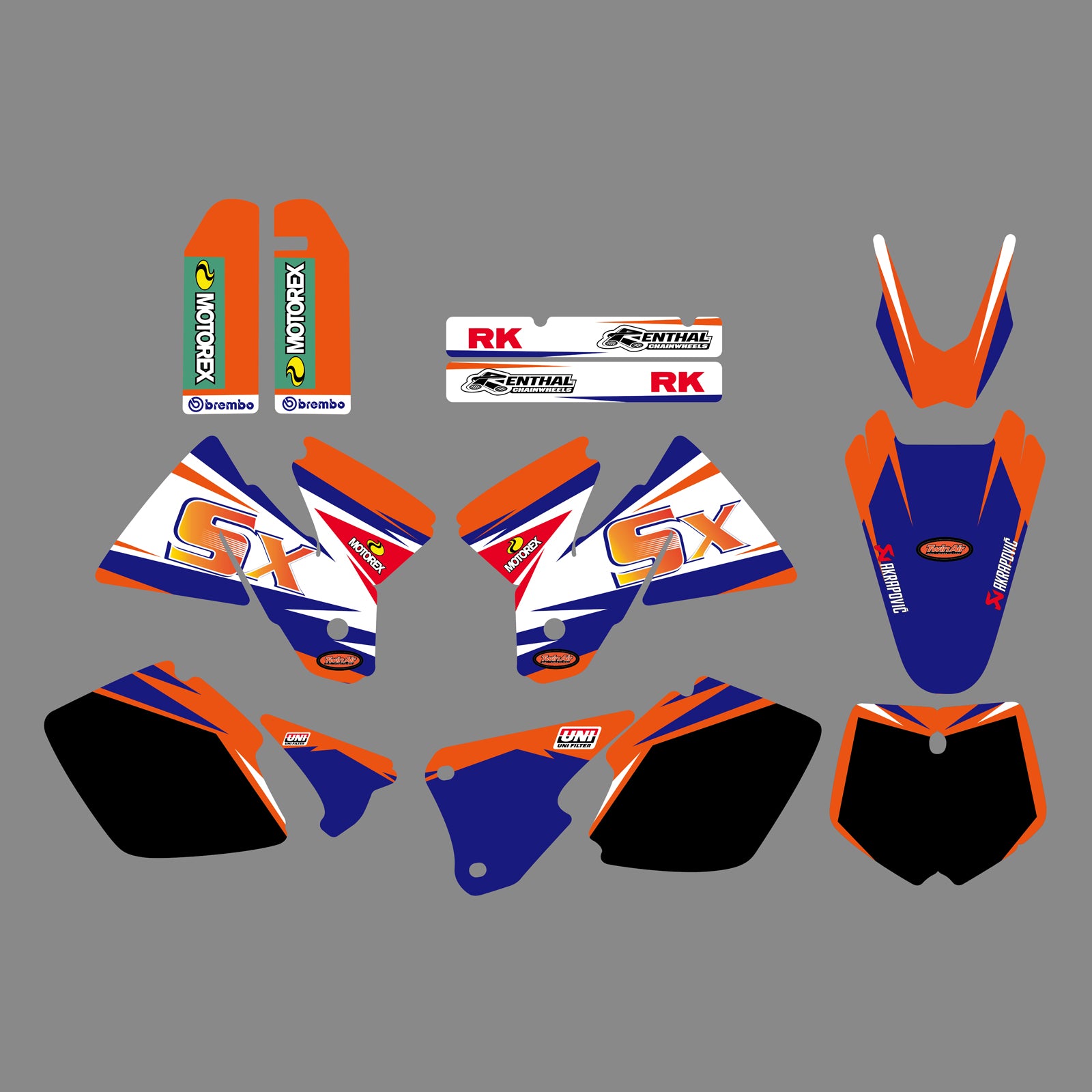 Motorrad Grafik Aufkleber Aufkleber für KTM SX 1998-2000