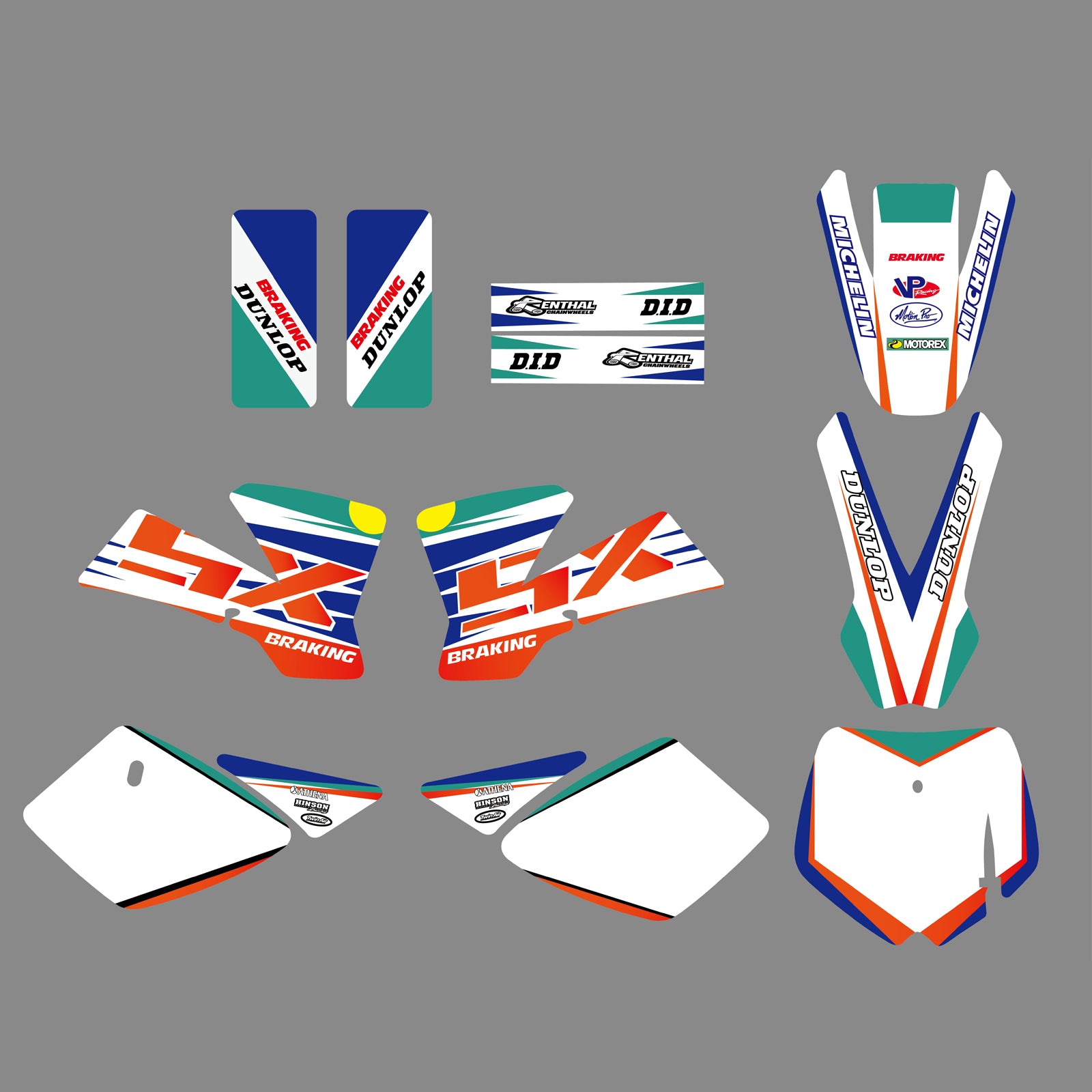 Motorrad Grafik Volle Aufkleber Aufkleber Kit Für KTM SX50 2002-2008