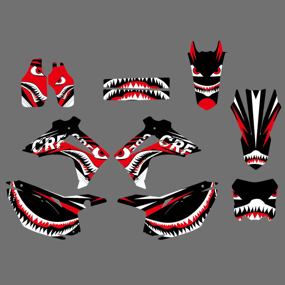 Motocross-Team-Grafiken, Aufkleber für Honda CRF250 2014–2017, CRF450 2013–2016