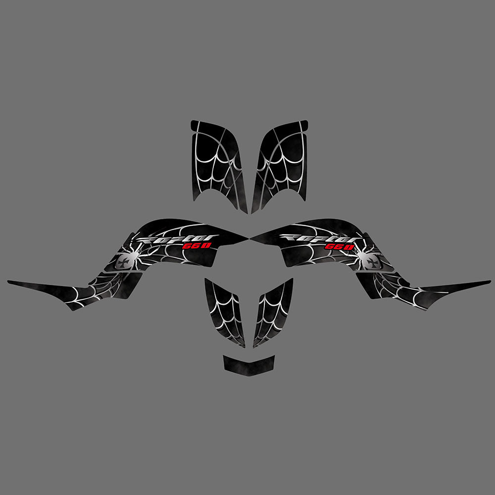 ATV Vollverkleidung Aufkleber Aufkleber Grafik Hintergrund Kits für Yamaha RAPTOR 660 2001-2005