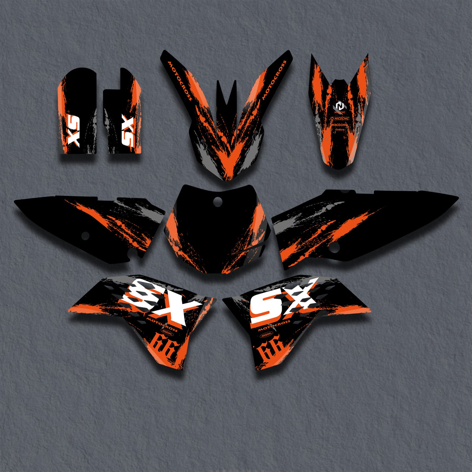 Team Graphics Komplette Aufkleber für KTM SX65 2009-2015