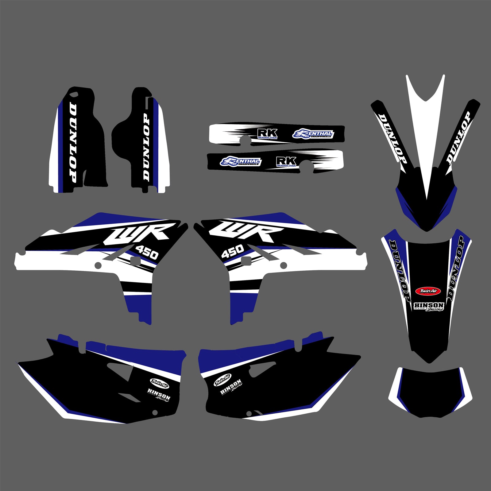 Motorrad-Aufkleber im neuen Stil für Yamaha WR450F WRF450 2012-2014