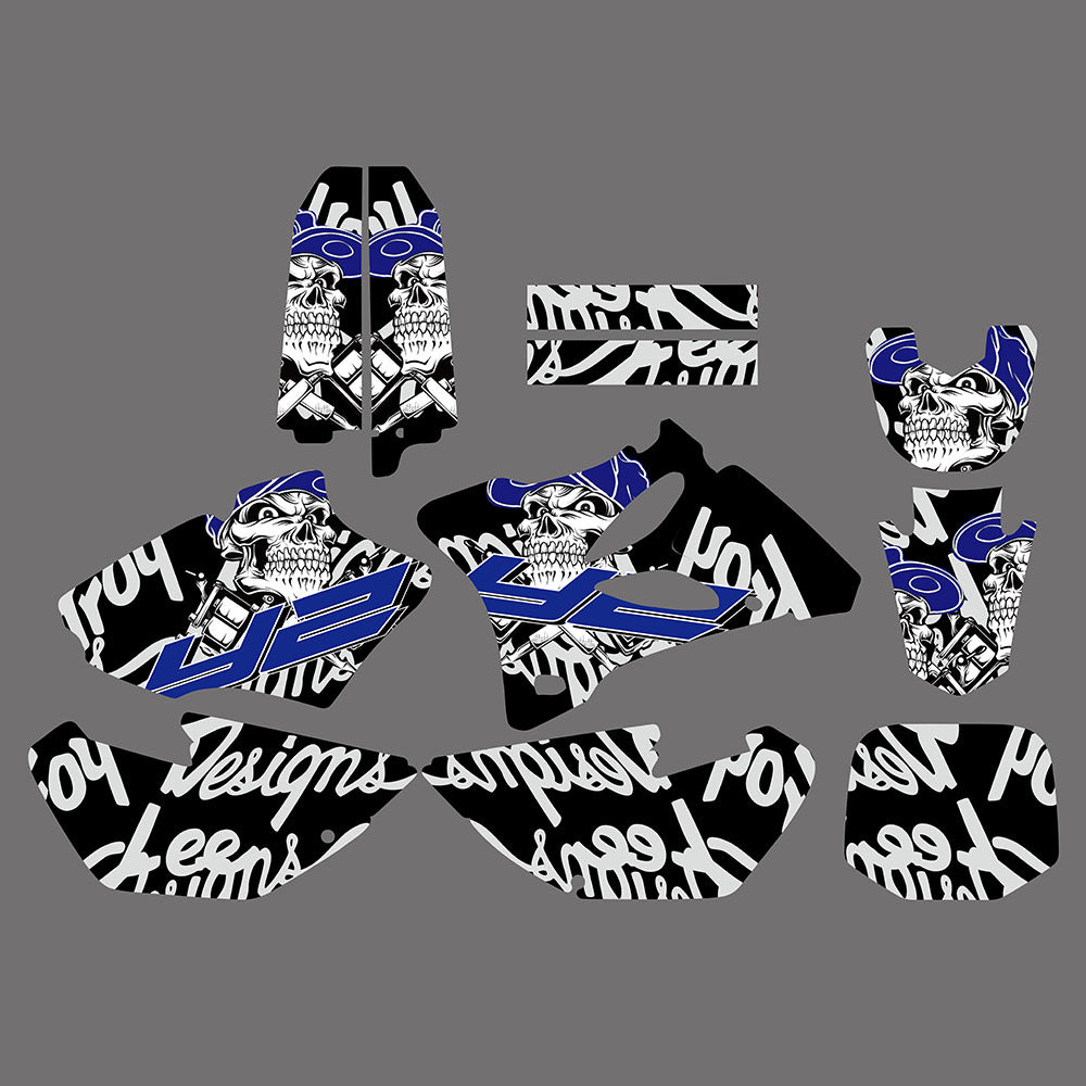Team Graphics Hintergründe Abziehbilder Aufkleber für Yamaha YZ85 2002-2014