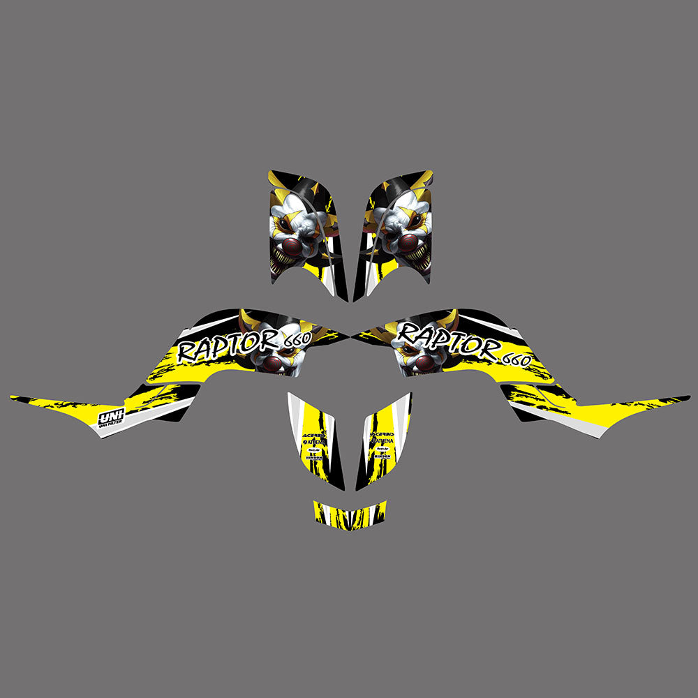 ATV-Grafik-Aufkleber-Set für Yamaha Raptor 660 2001-2005