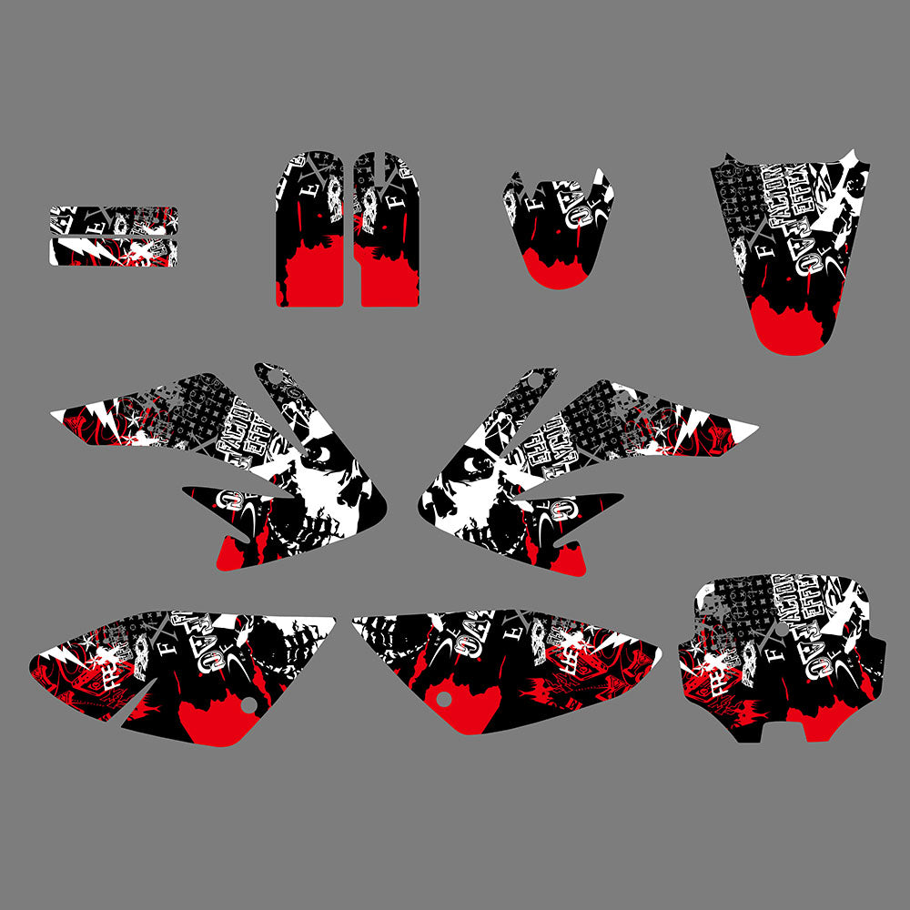 Team Graphics Hintergrund Aufkleber Aufkleber für Honda CRF70 2004-2010