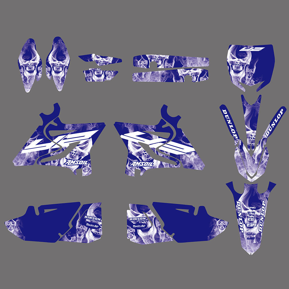 Team Graphics Aufkleber Aufkleber Kit für Yamaha YZ125 YZ250 2015-2021