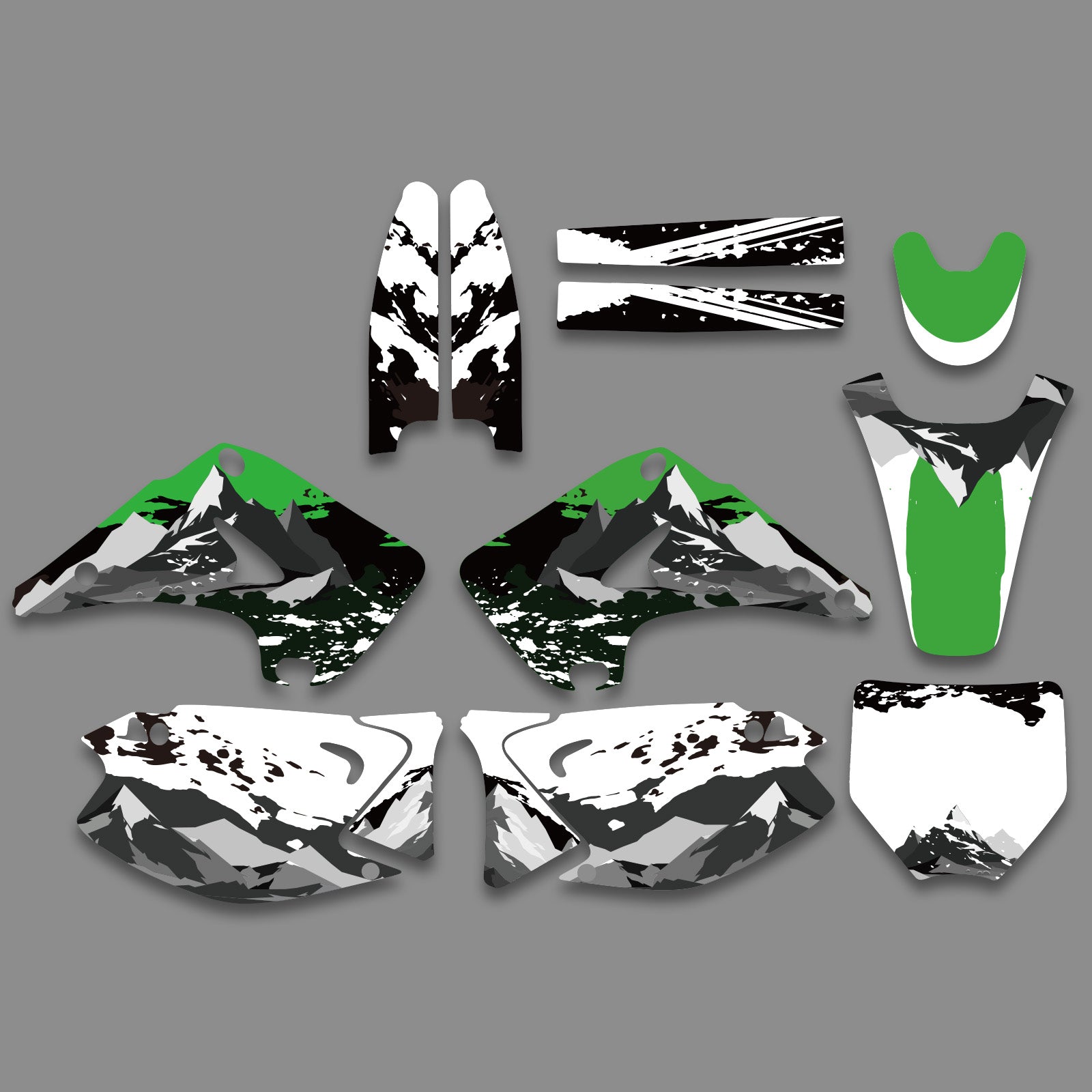 Motorrad Volle Grafiken Aufkleber Aufkleber Set Für KAWASAKI KX125 / KX250 2003-2012