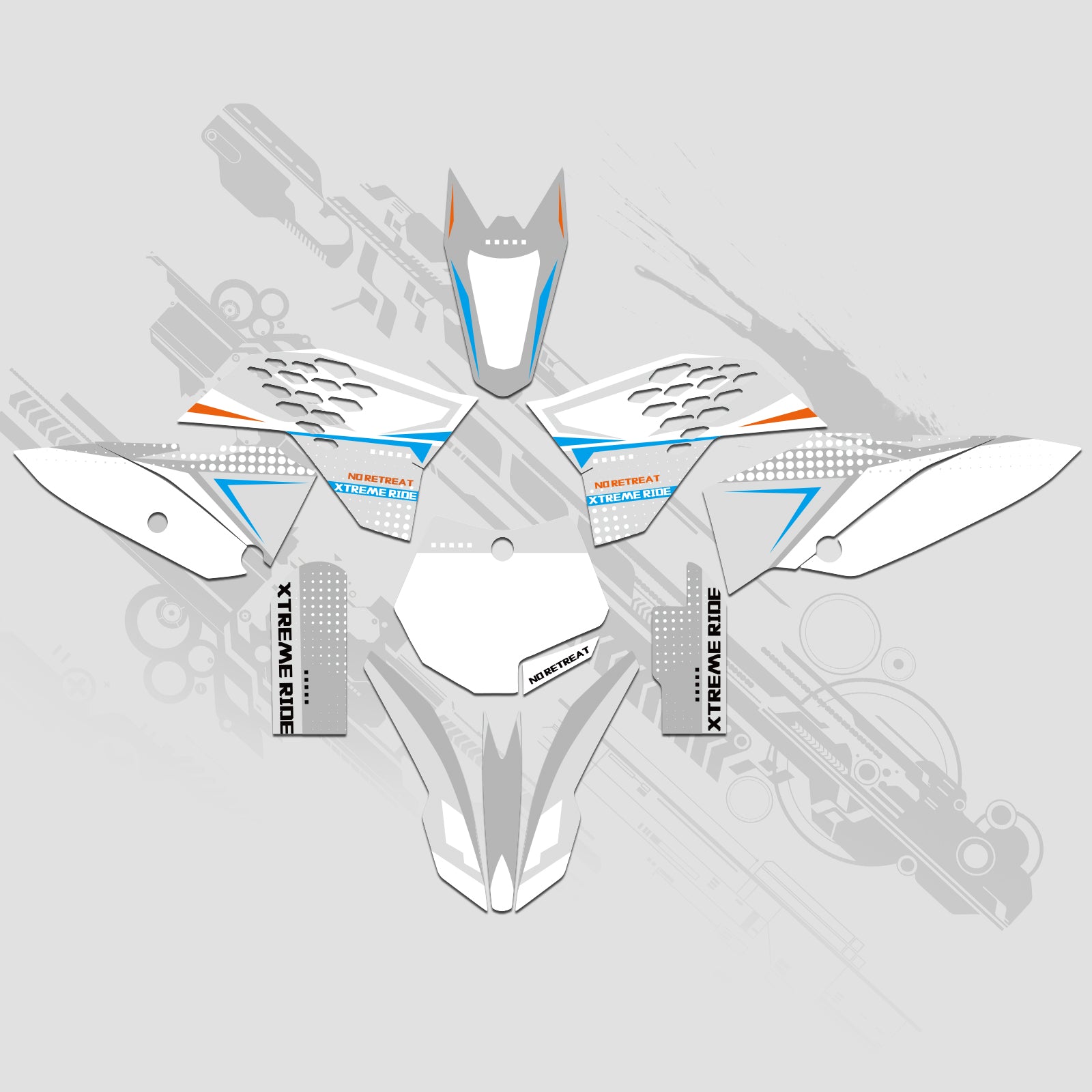 Komplettes Grafik-Aufkleber-Set für KTM SX65 2009–2015