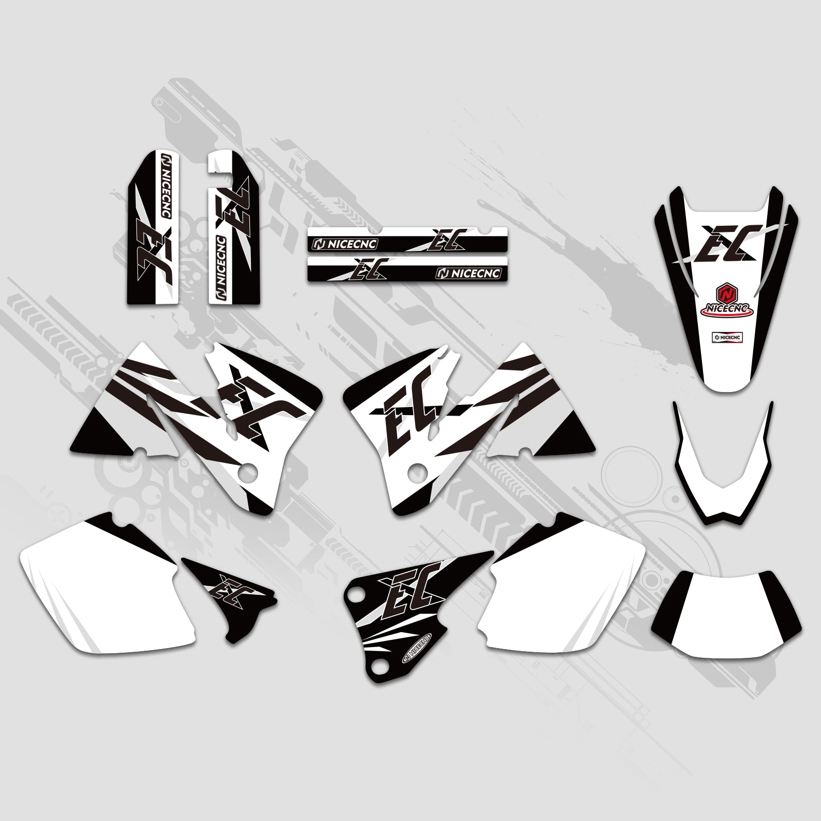 Off-Road-Bike Volle Grafiken Decals Aufkleber Kit Für KTM EXC 2001-2002