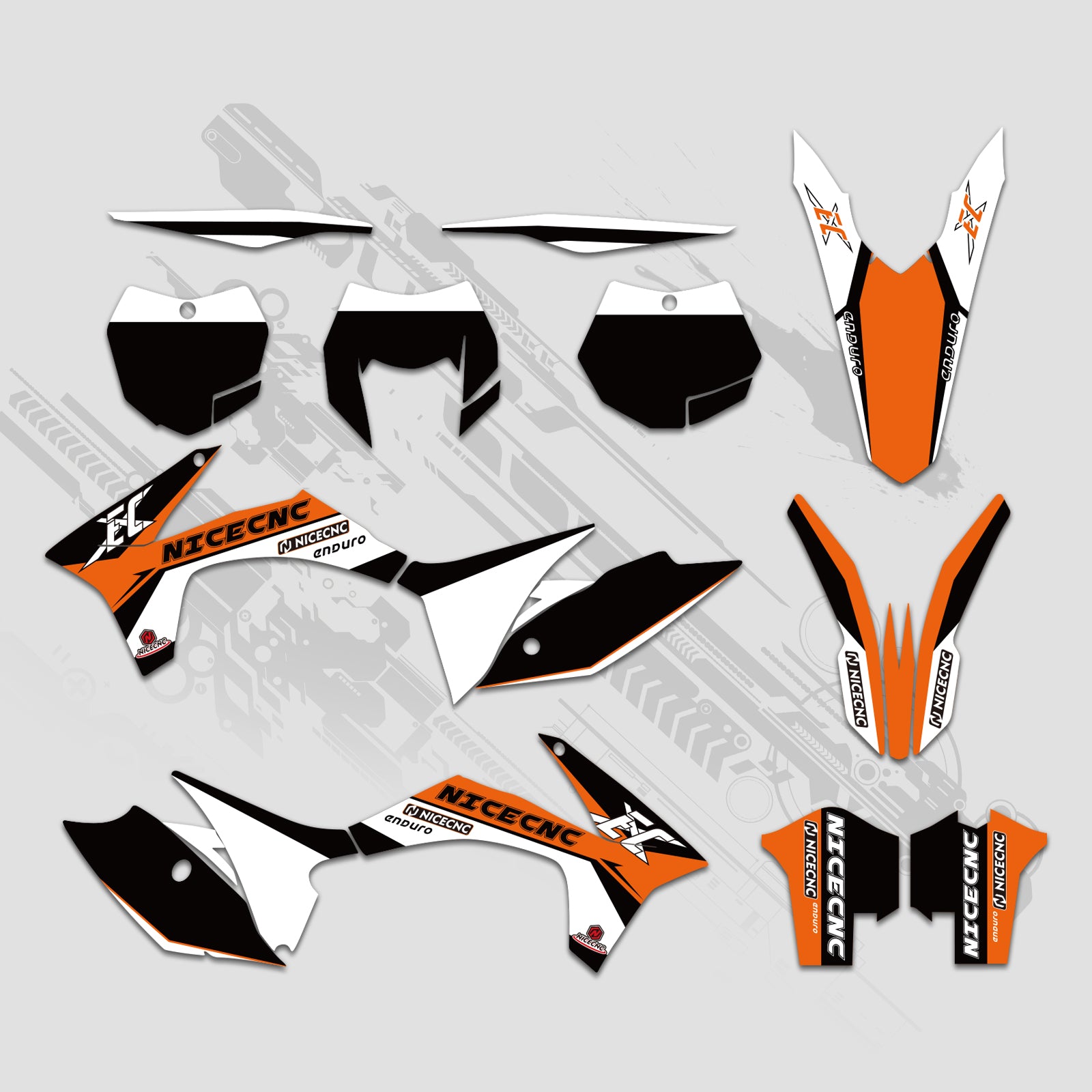 Motorrad Volle Grafiken Decals Aufkleber Kit Für KTM EXC 2012-2013 XC 2011