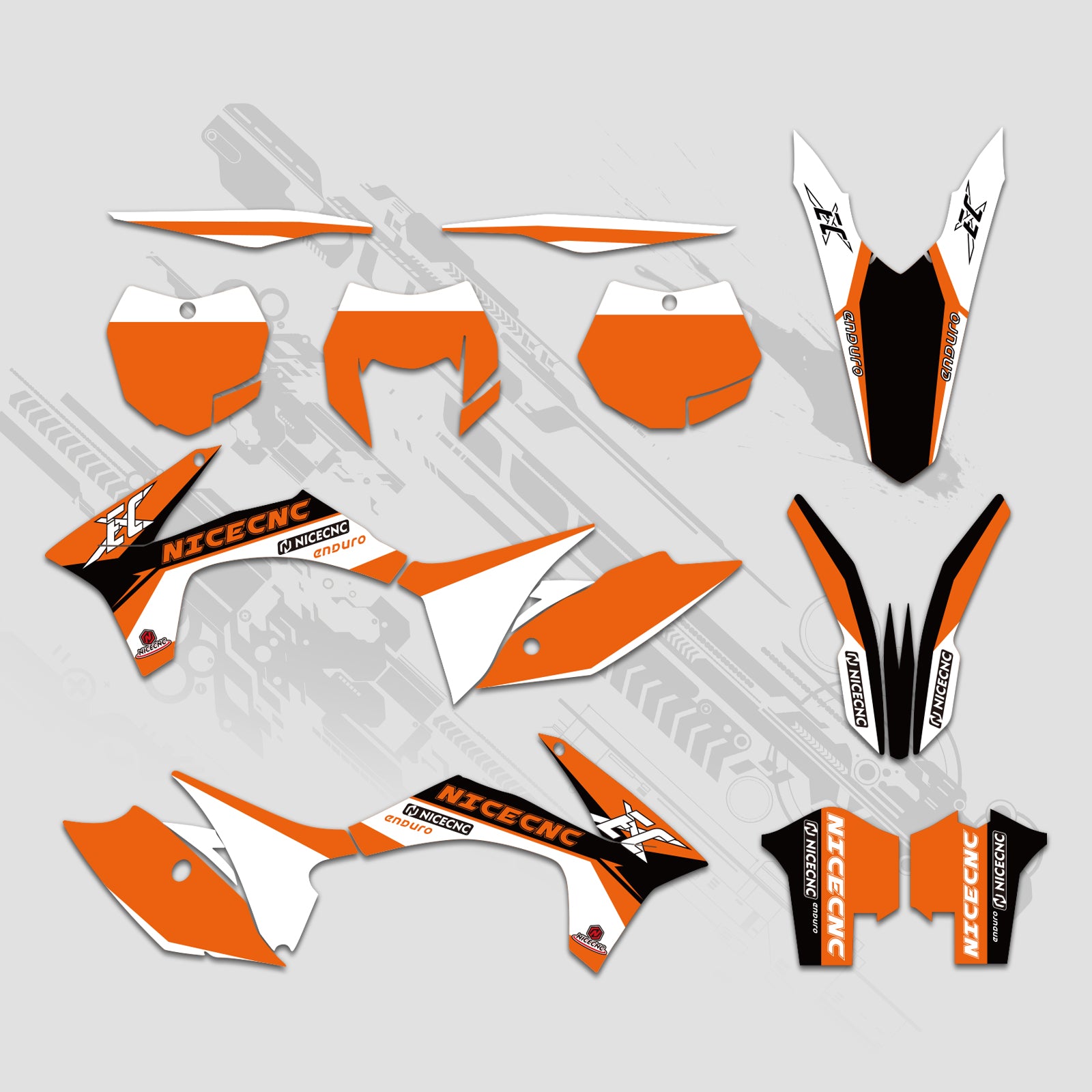 Motorrad Volle Grafiken Decals Aufkleber Kit Für KTM EXC 2012-2013 XC 2011