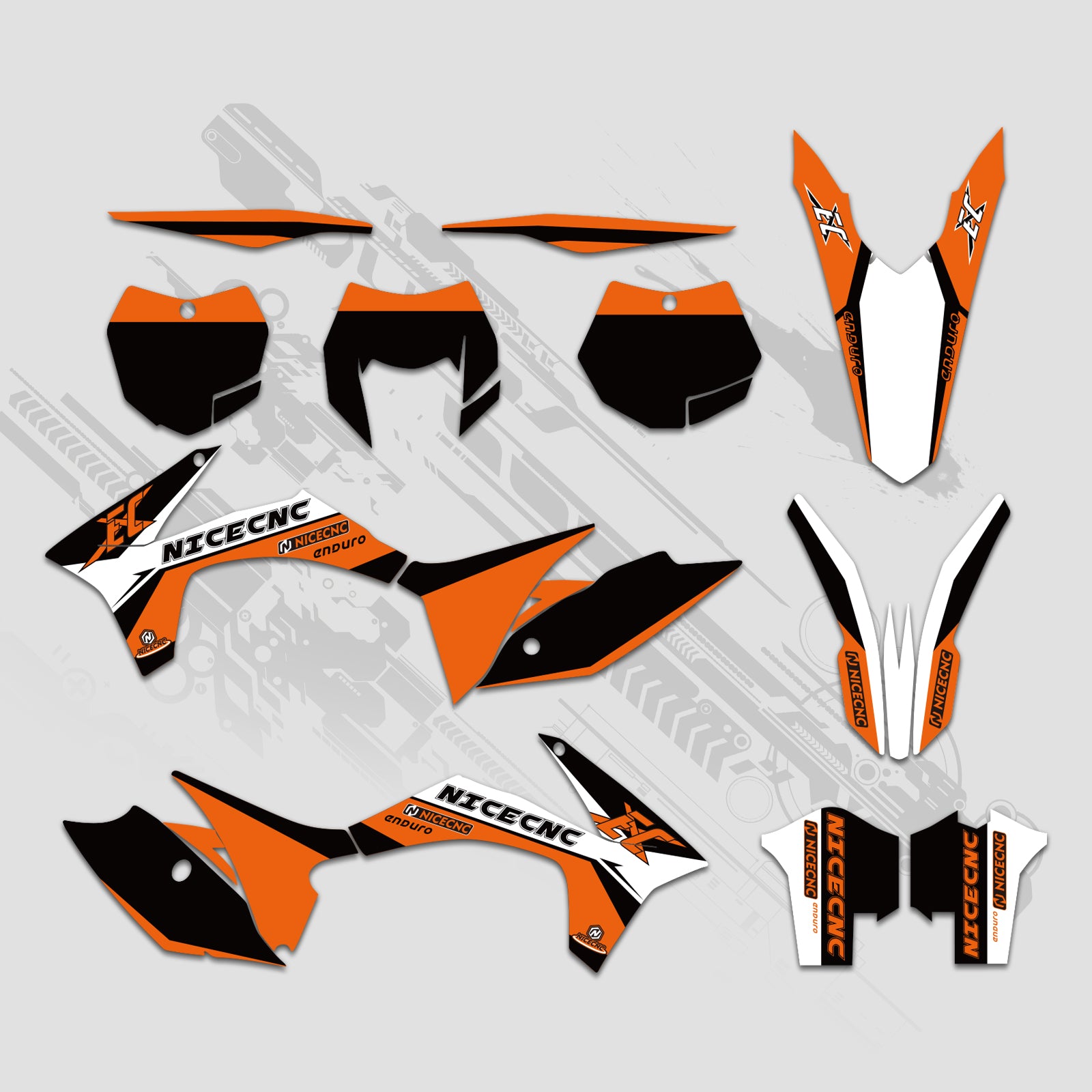 Motorrad Volle Grafiken Decals Aufkleber Kit Für KTM EXC 2012-2013 XC 2011