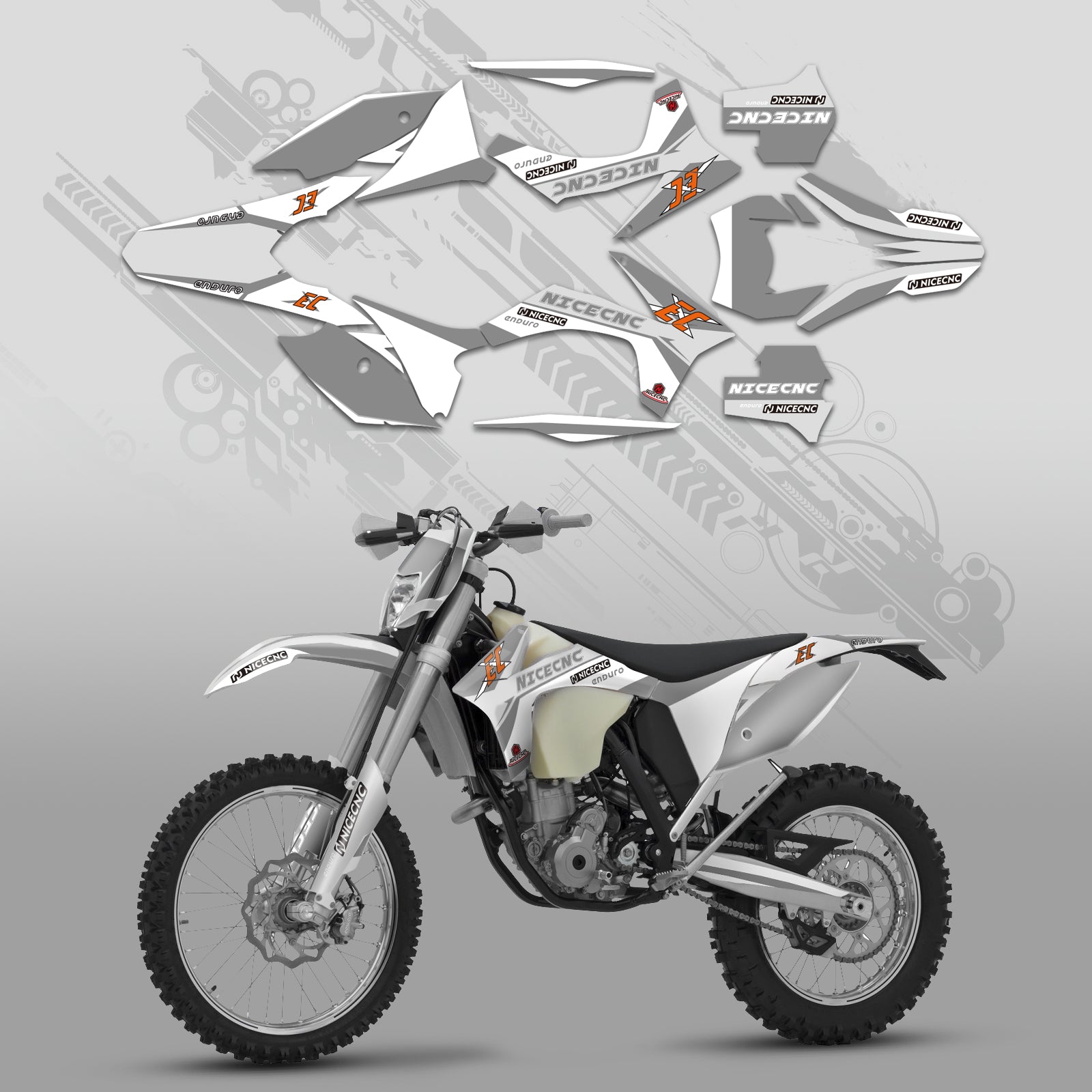 Off-Road-Bike Volle Grafiken Decals Aufkleber Kit Für KTM EXC 2012-2013 XC 2011