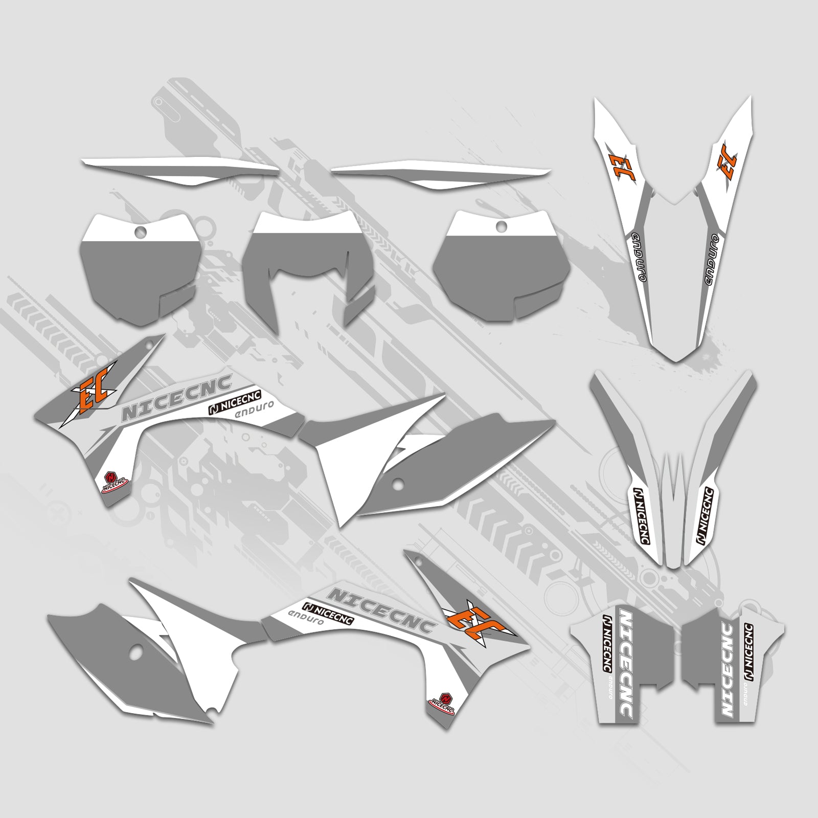 Off-Road-Bike Volle Grafiken Decals Aufkleber Kit Für KTM EXC 2012-2013 XC 2011