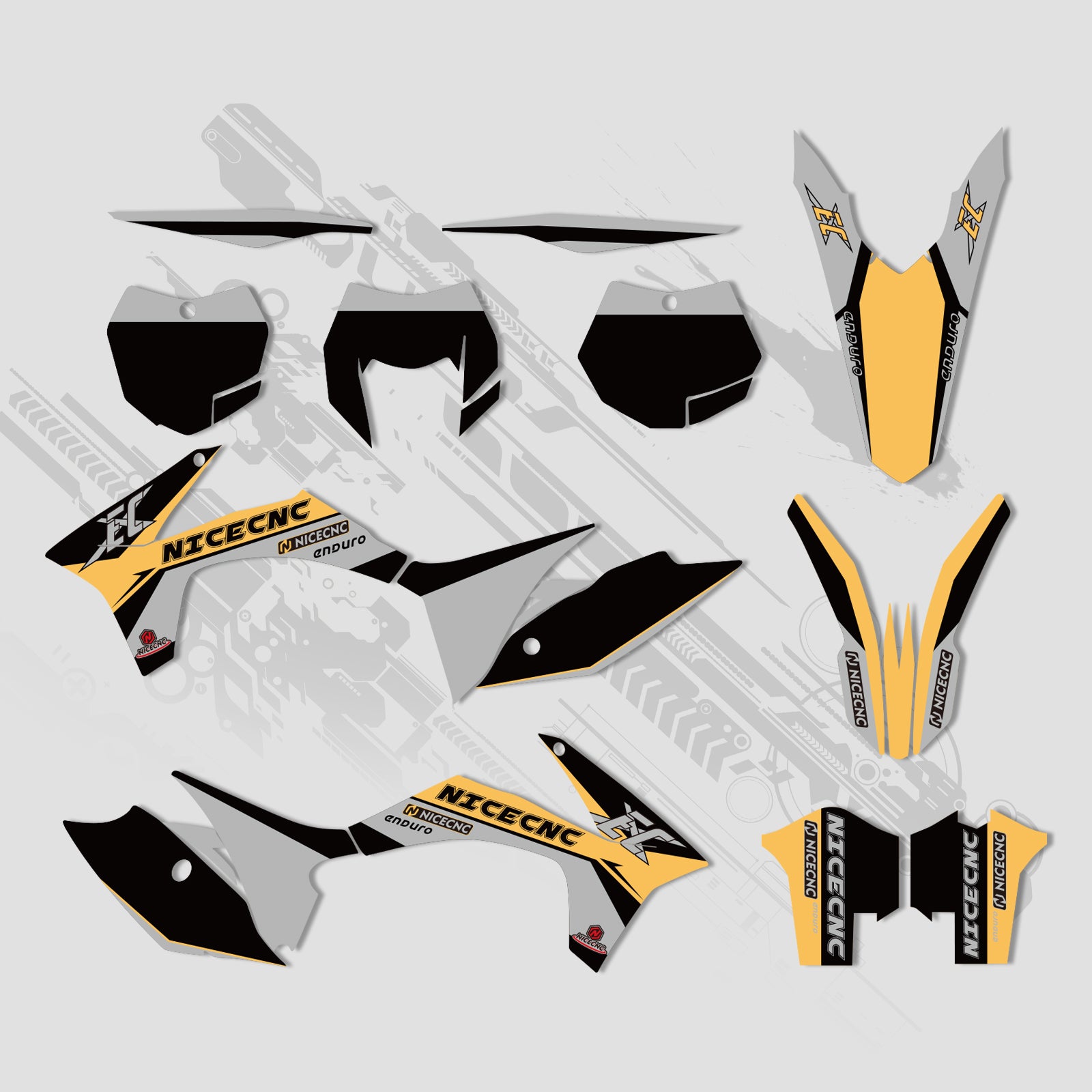 Off-Road-Bike Volle Grafiken Decals Aufkleber Kit Für KTM EXC 2012-2013 XC 2011