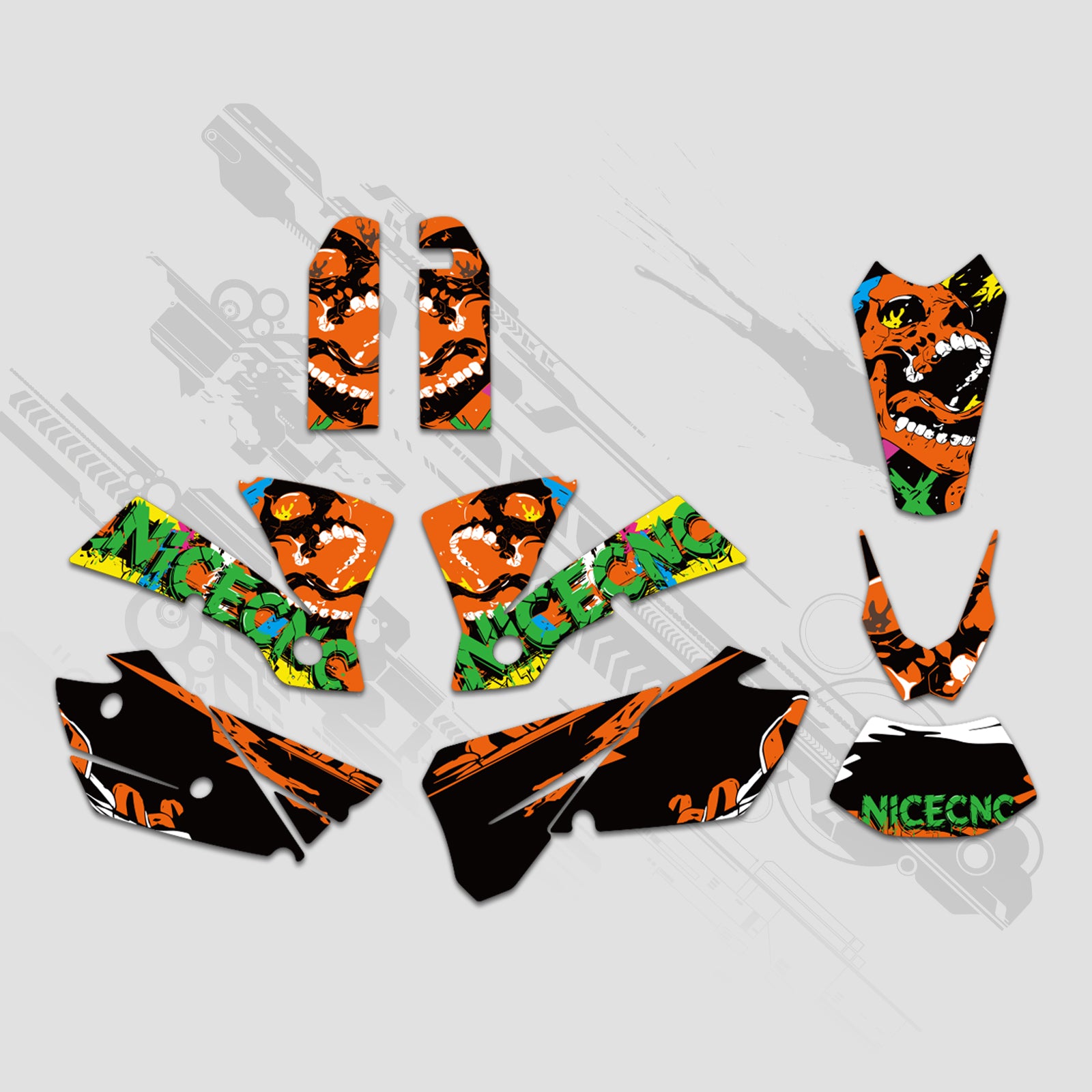 Motorrad-Dekor-Set (komplett) für KTM EXC 2004