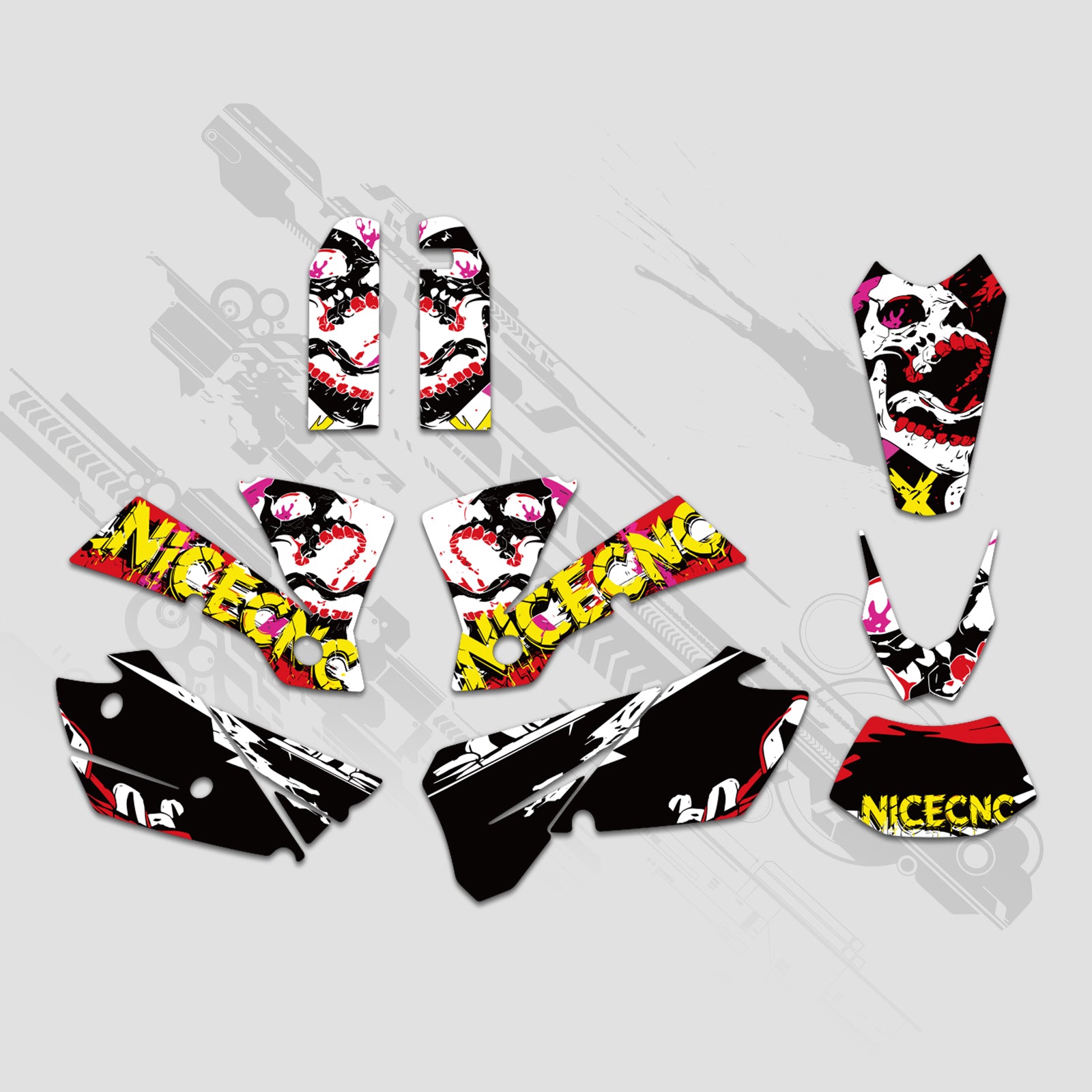 Motorrad-Dekor-Set (komplett) für KTM EXC 2004