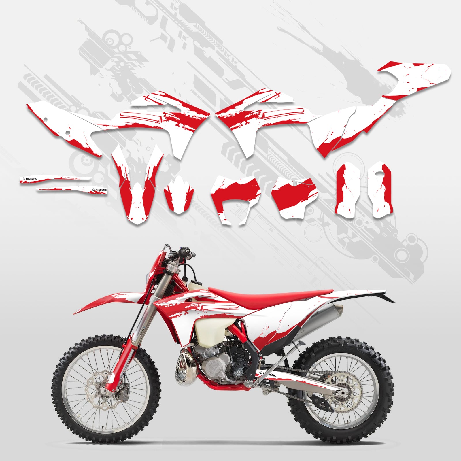 Offroad-Motorrad Komplett-Dekor Aufkleber-Set für GAS GAS EC Enduro 2021–2023