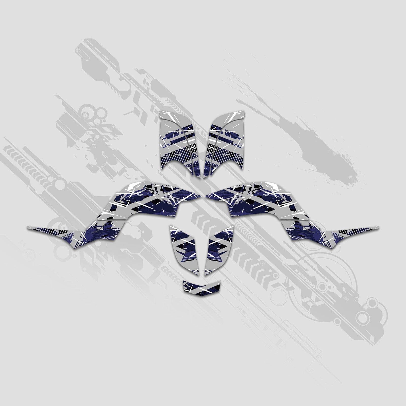 ATV Full Graphics Aufkleber Kit für Yamaha Raptor 660 2001–2005